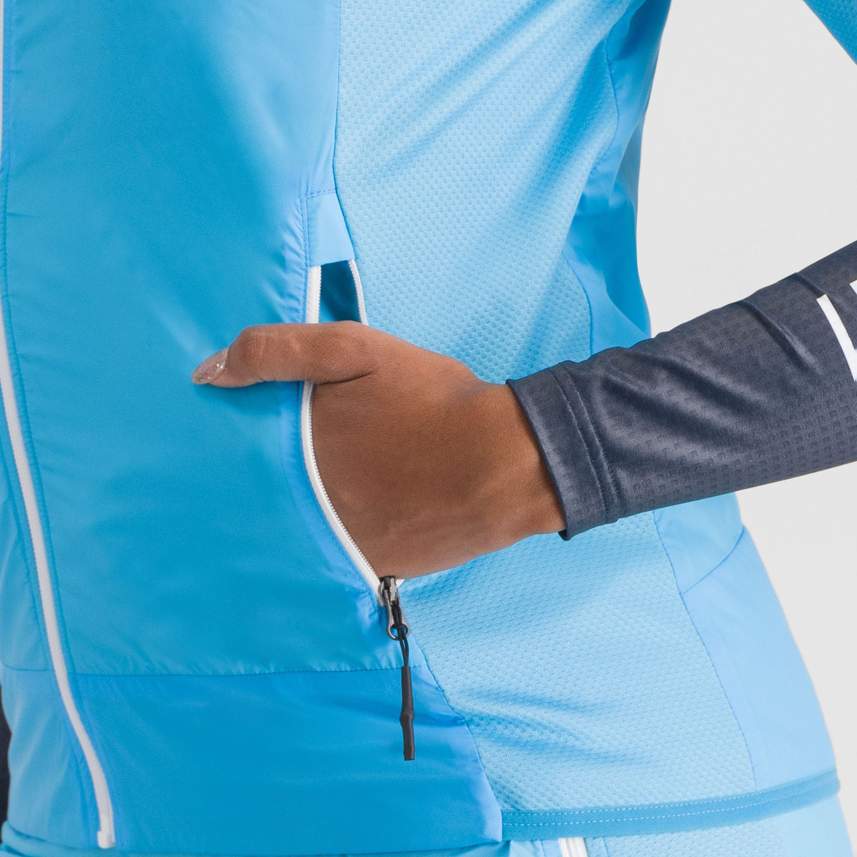 Puffy w jacket - blue acquarius - sportful