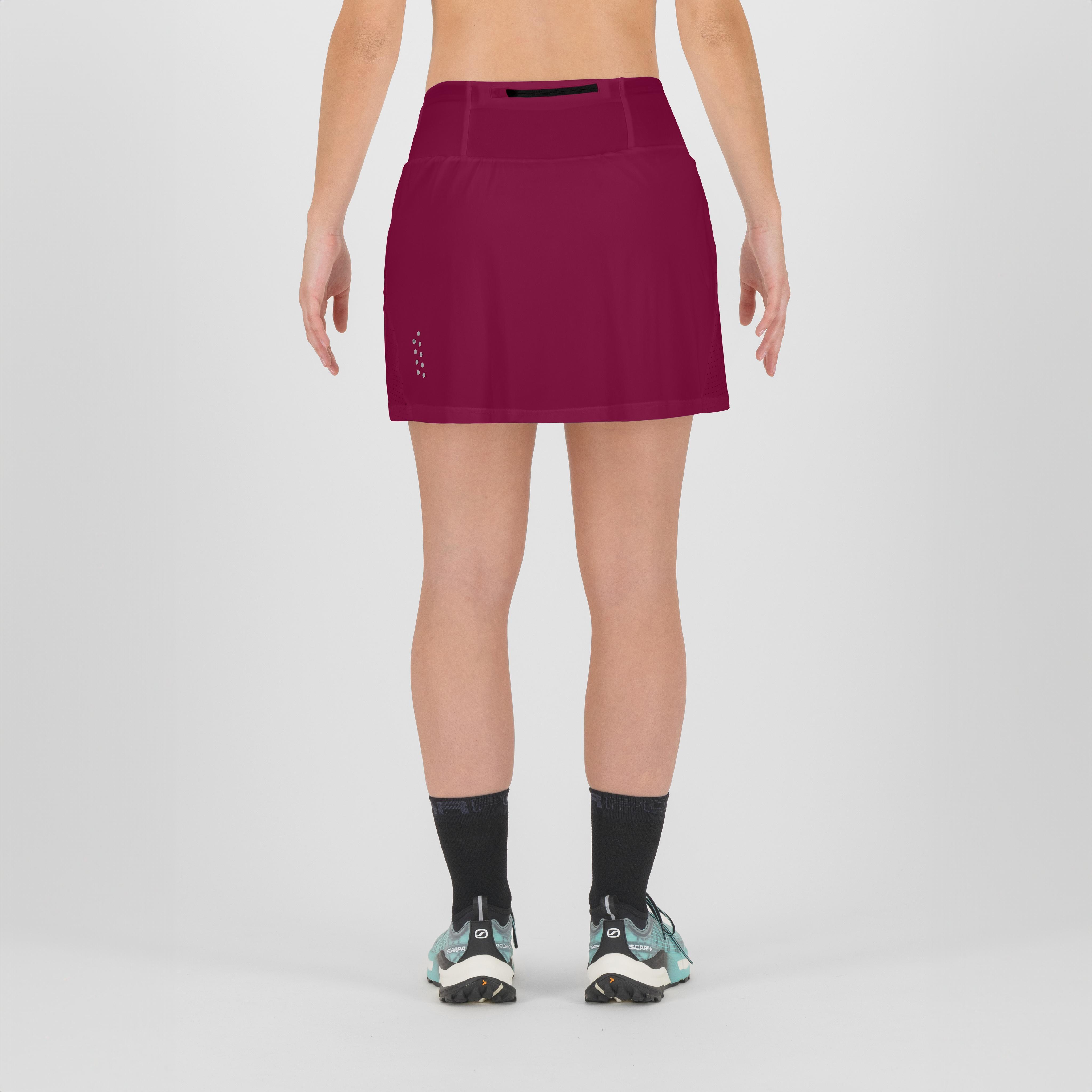 Lavaredo run skirt - beet red - karpos