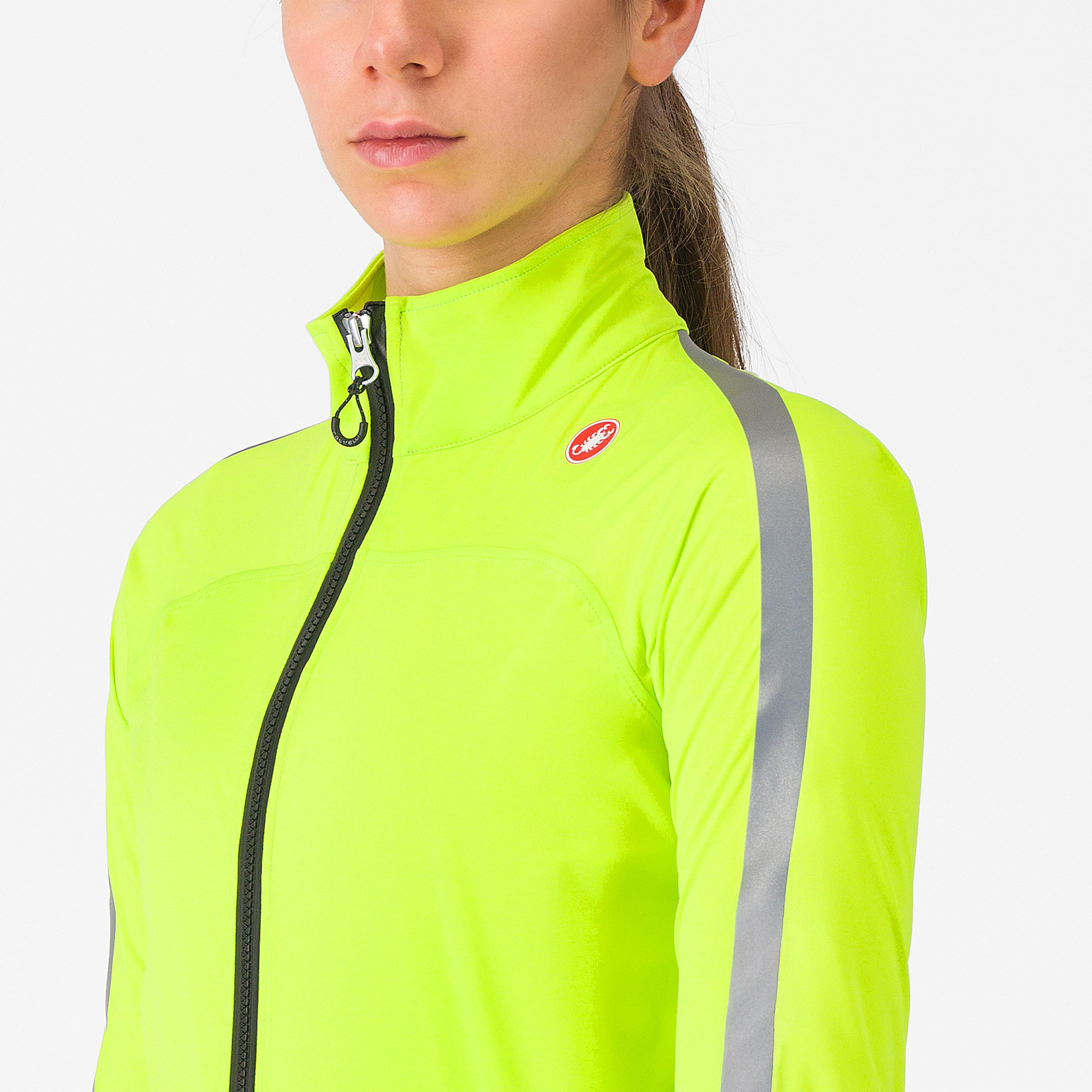 Ultra w rain cape - electric lime/silver reflex - castelli