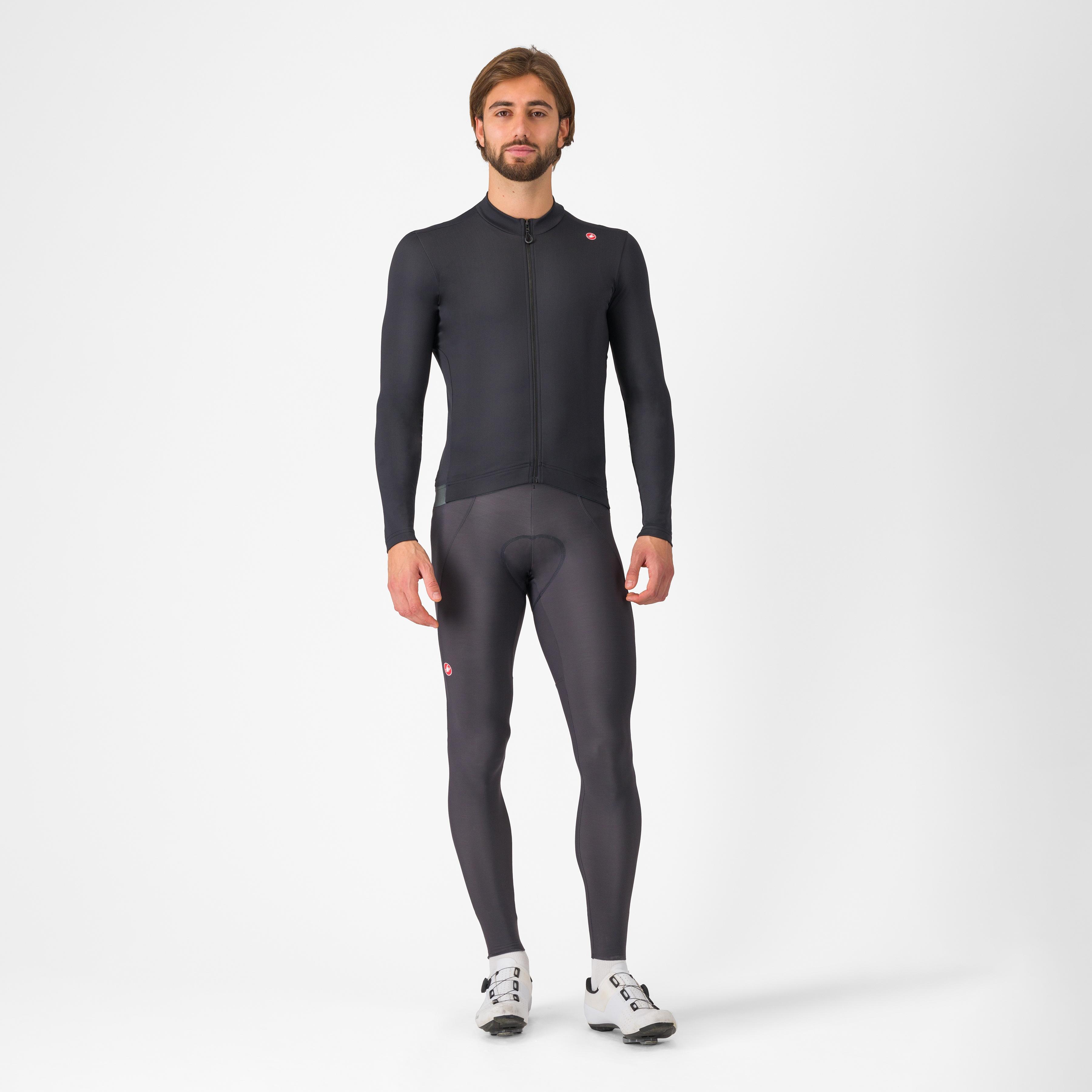 Espresso thermal jersey - light black - castelli