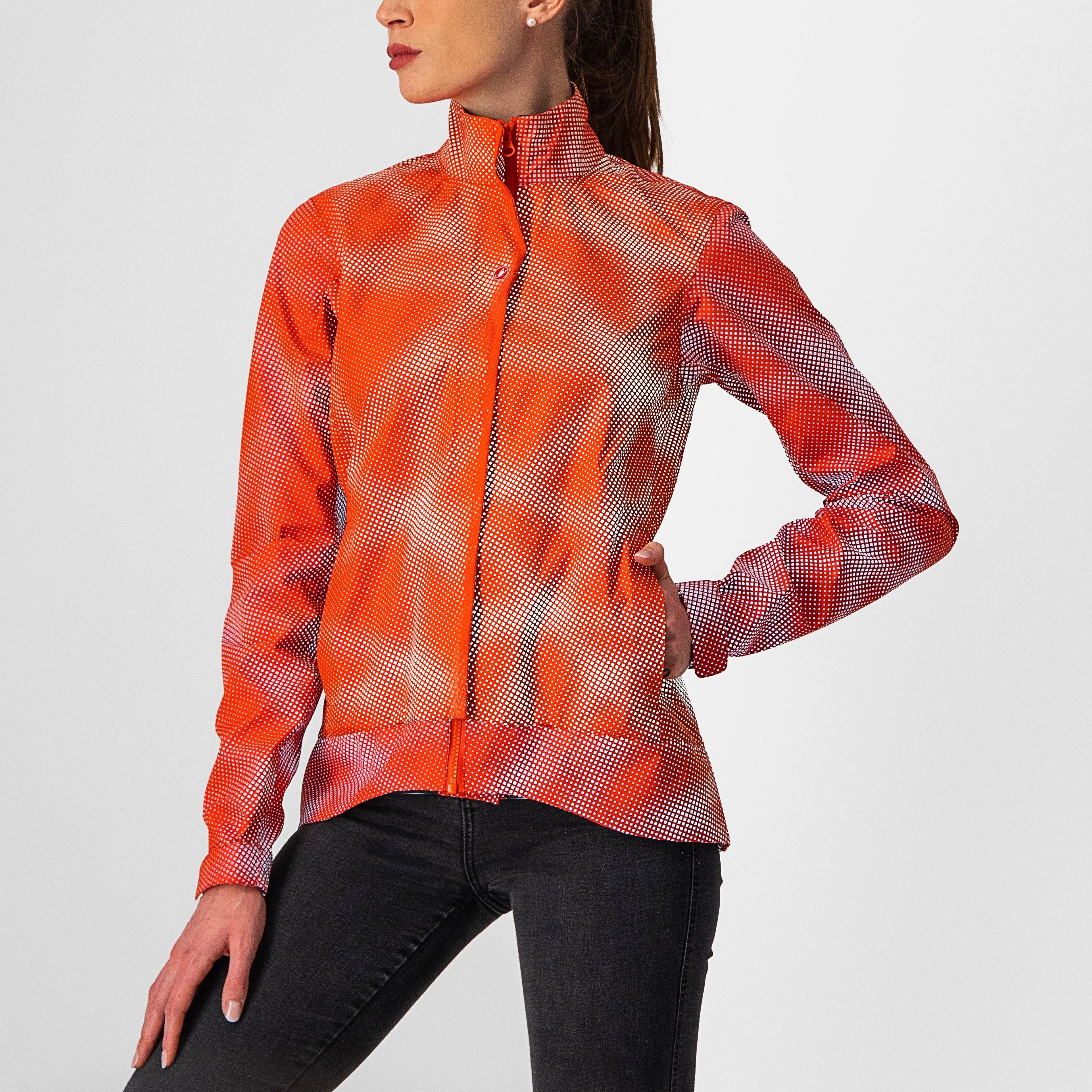 Commuter w reflex jacket - fiery red - castelli