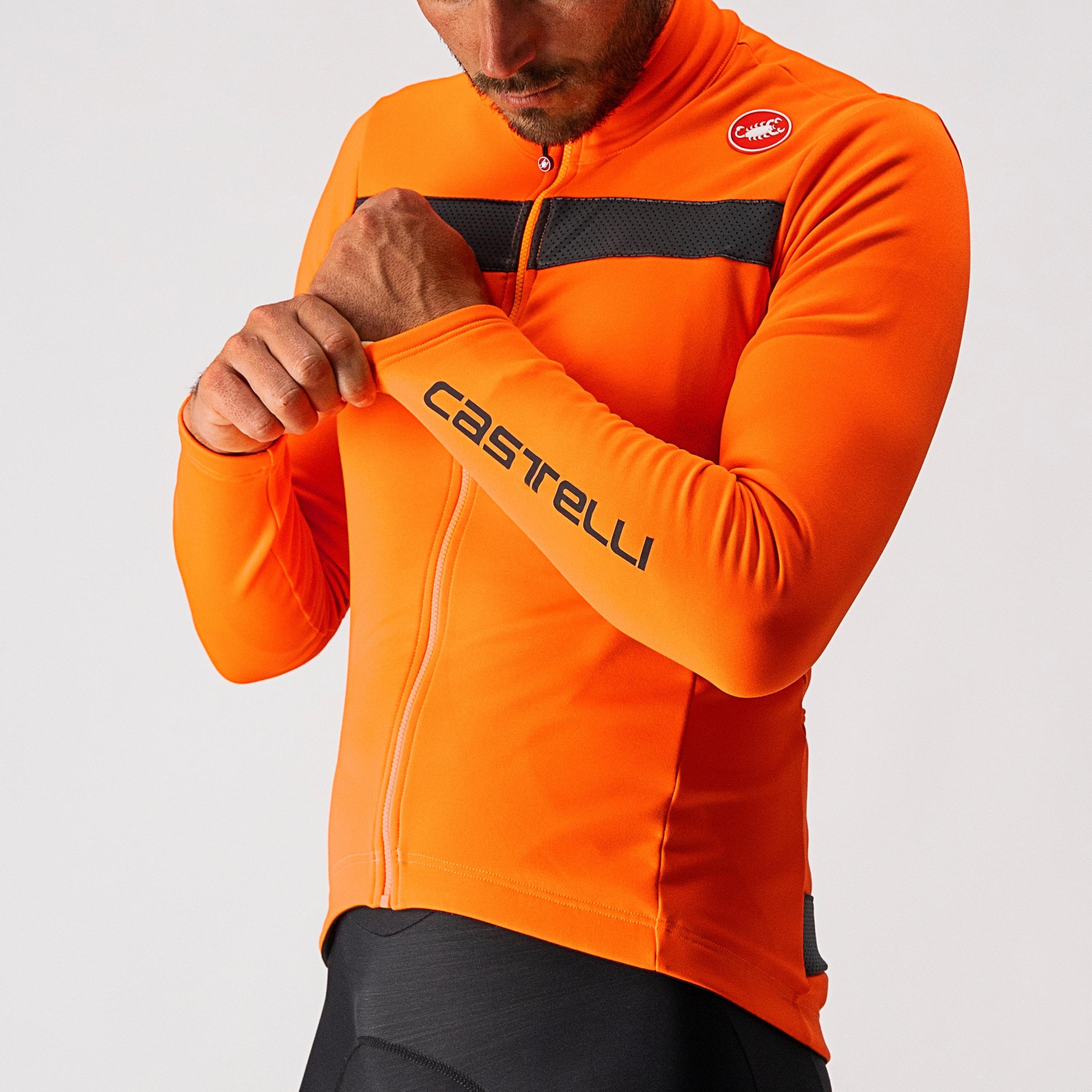 Puro 3 jersey fz - orange/black reflex - castelli