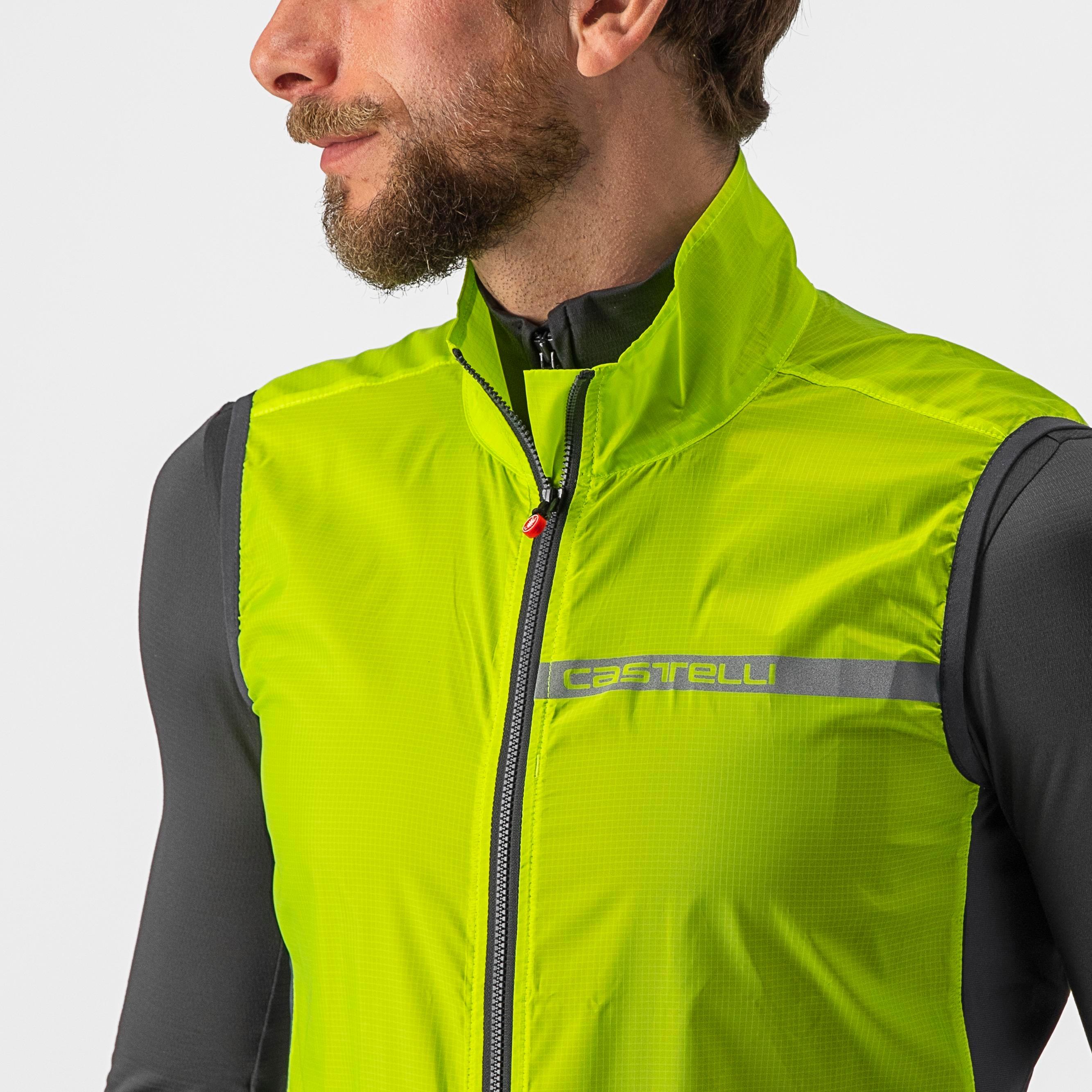 Squadra stretch vest - electric lime/dark gray - castelli