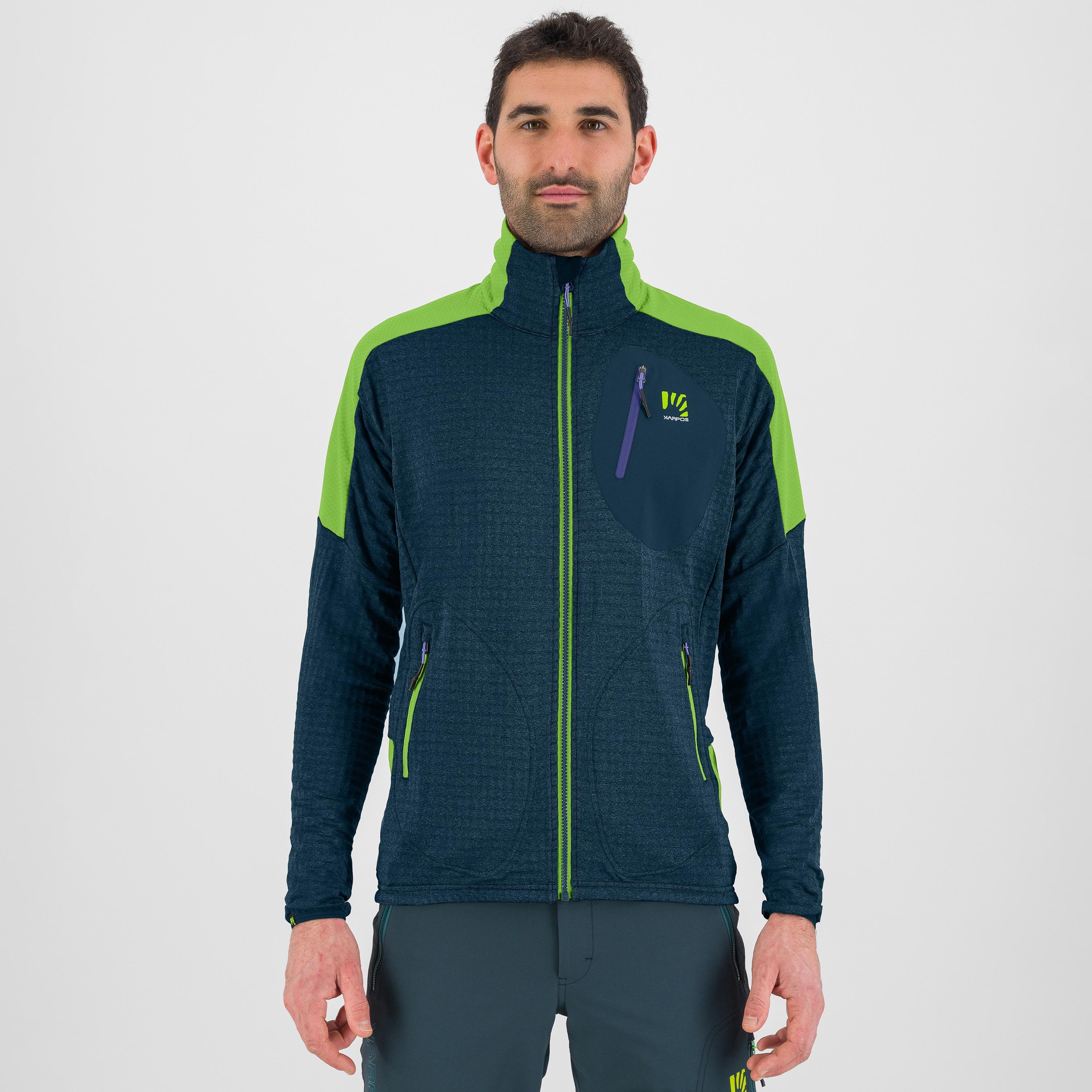 Puez fleece - midnight/green flash - karpos