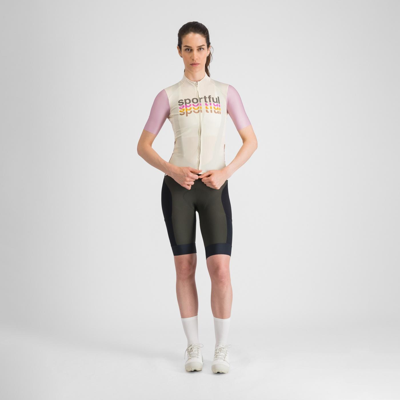Supergiara logo 2 w jersey - cream - sportful