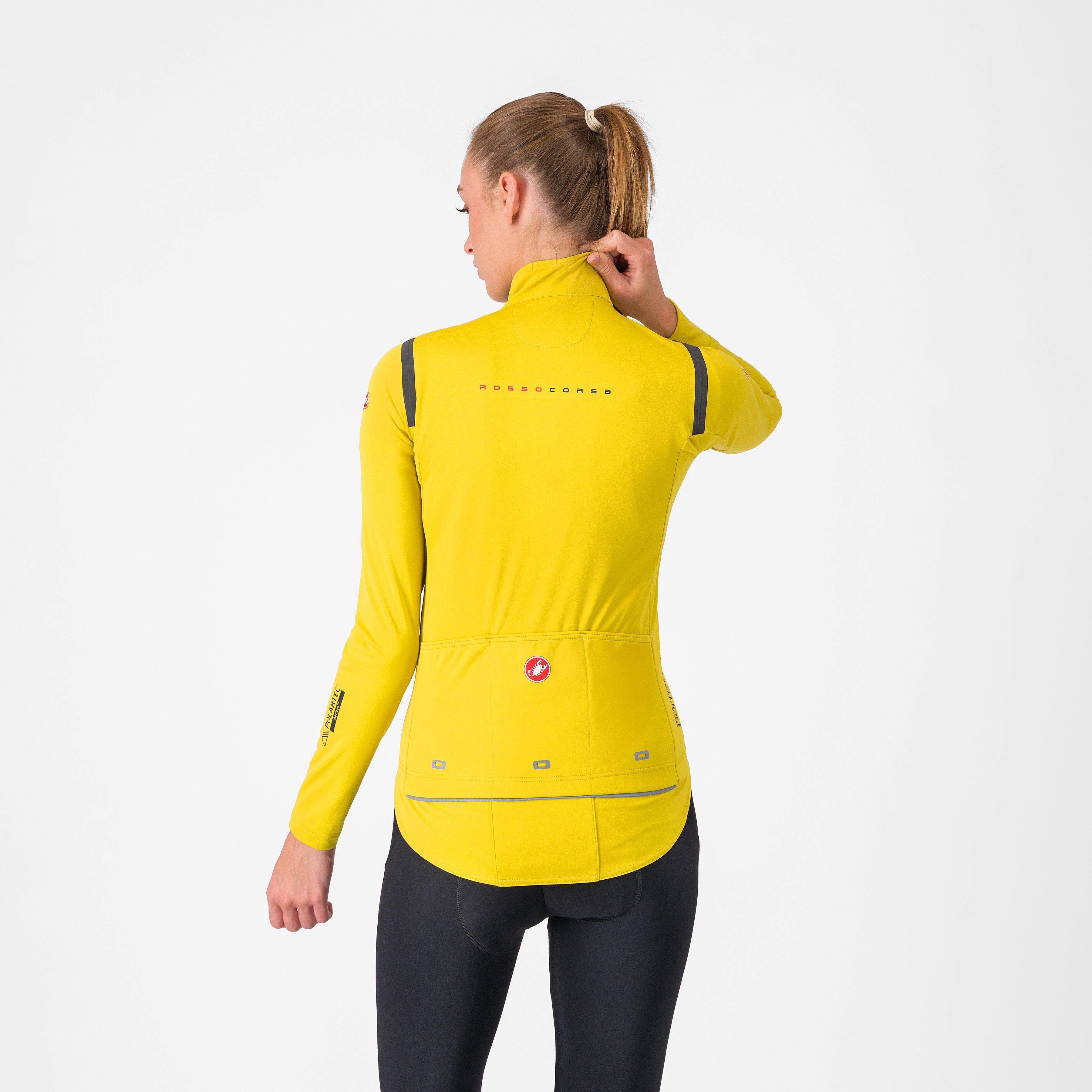 Perfetto ros 3 w jacket - mango mojito/black reflex - castelli