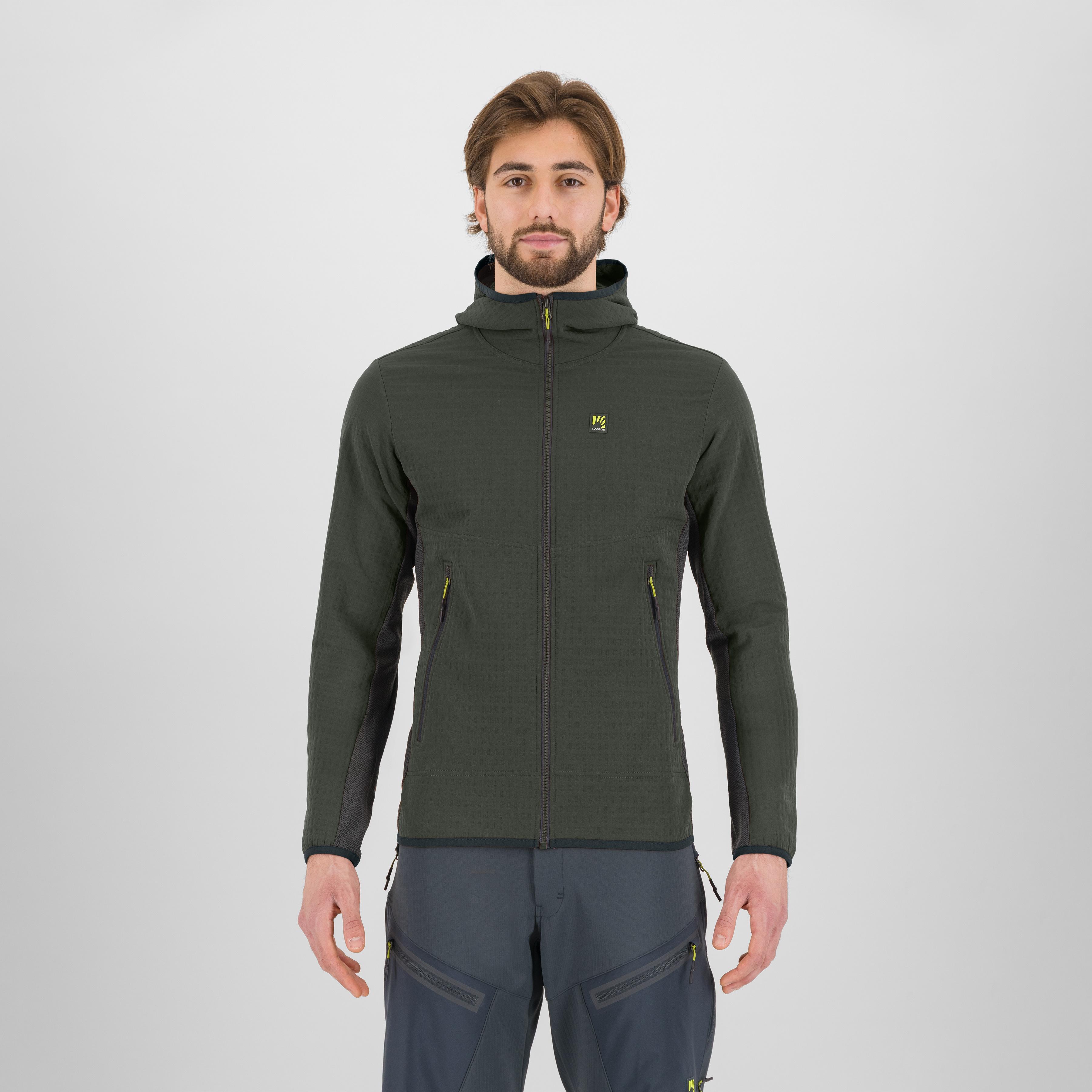 Marmolada hoodie fleece - deep depths/woodl.gray - karpos