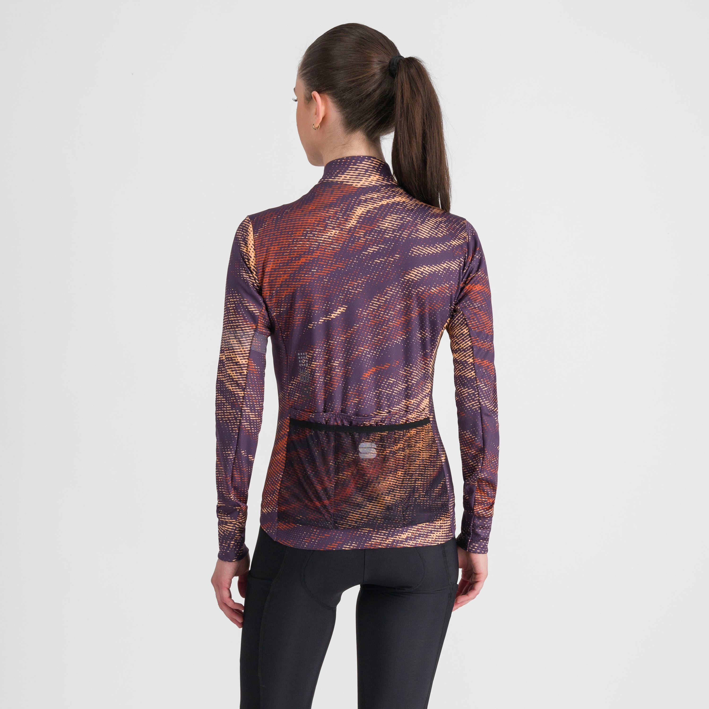 Cliff supergiara w thermal jersey - nightshade cayenna papaya - sportful