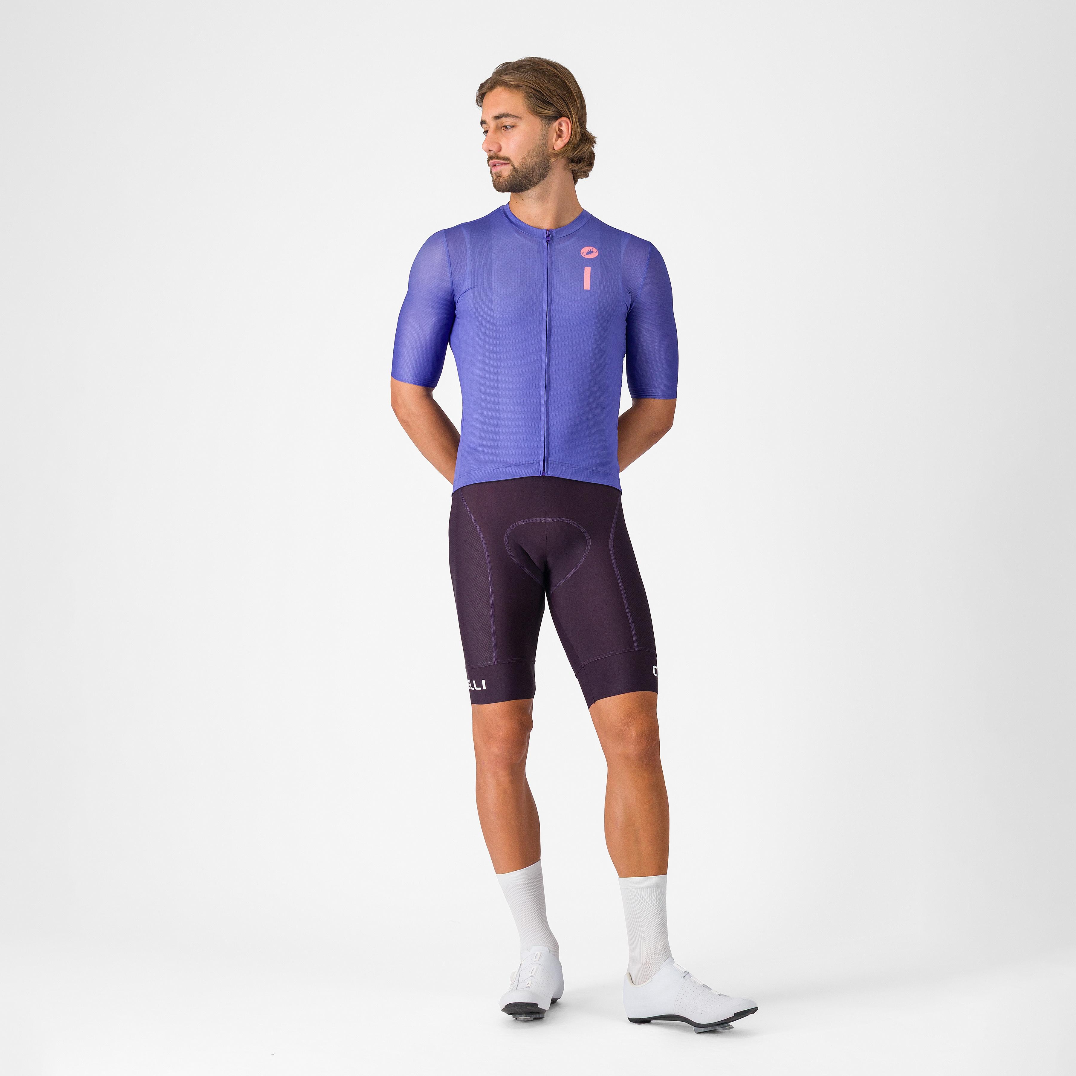 Drittone logo jersey - ultraviolet/rosa giro - castelli