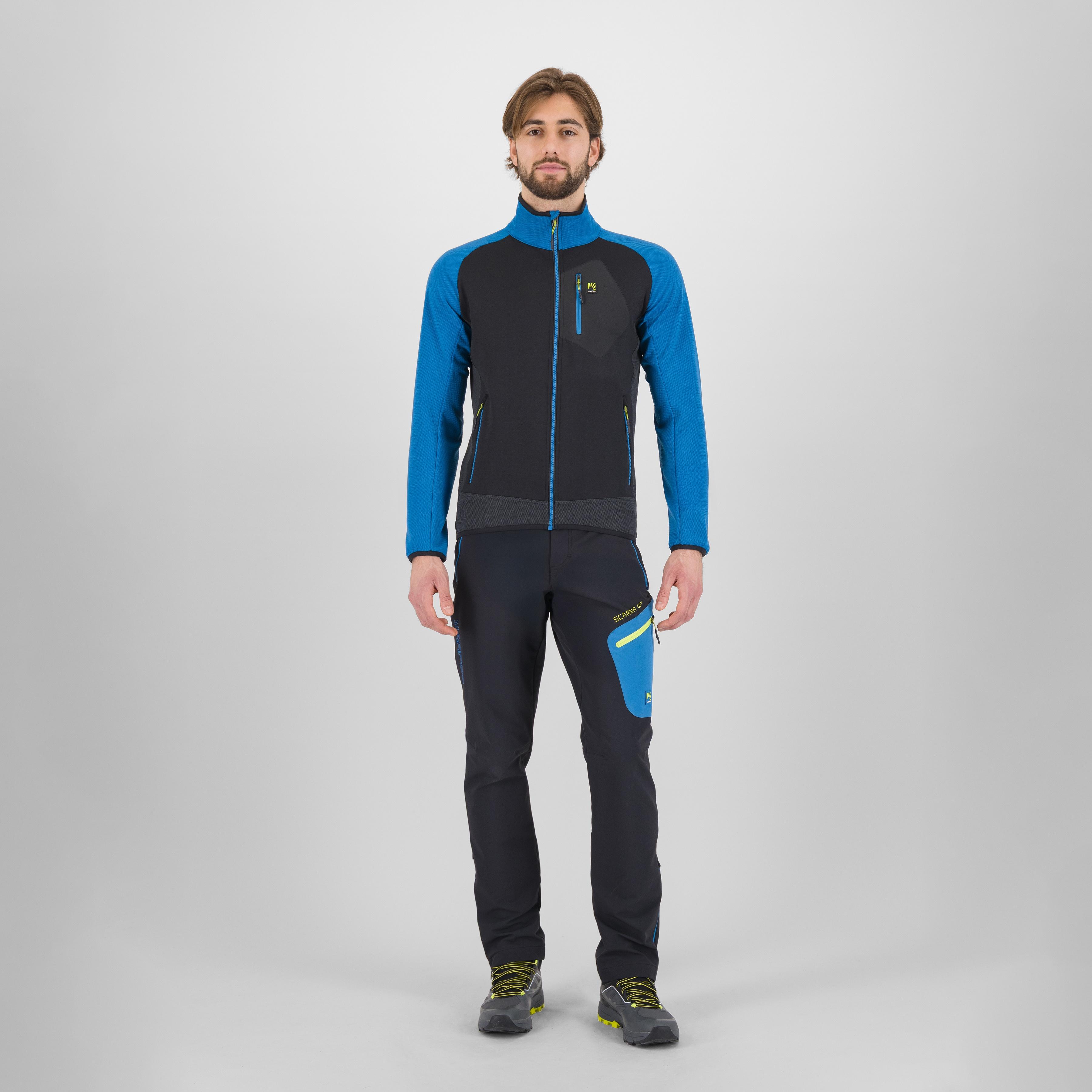 Odle  fleece - black/deep water - karpos