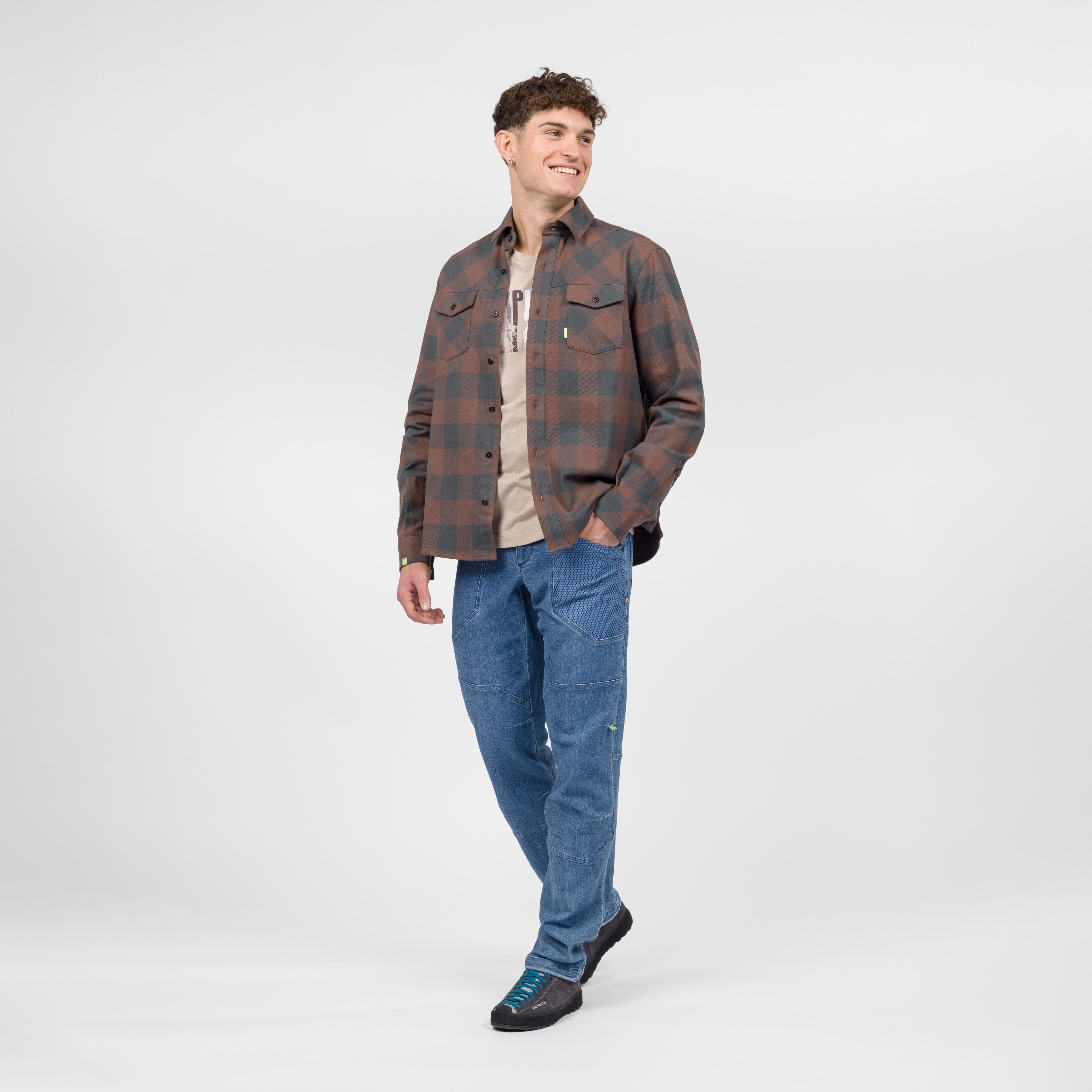 Martorel shirt - gianduia brown/woodl.gray - karpos