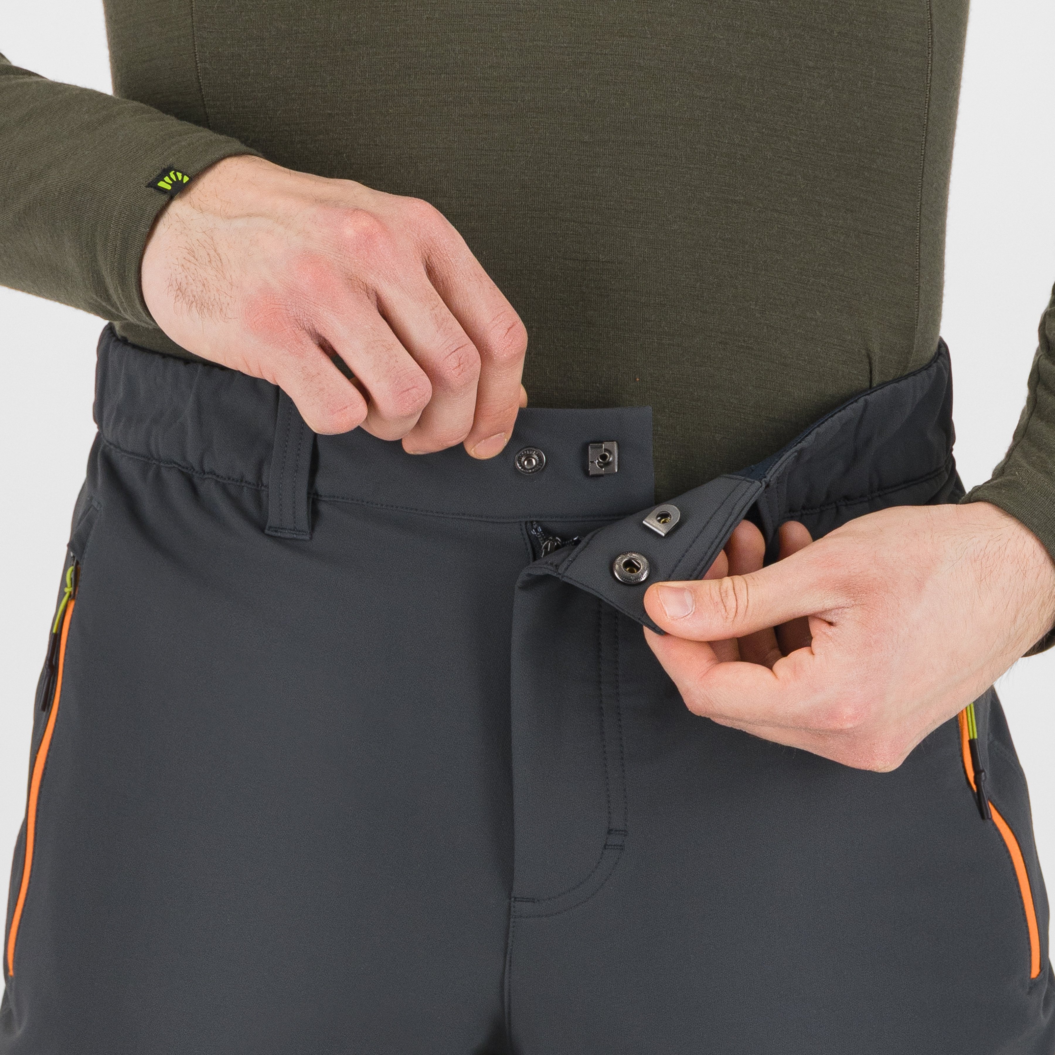 Scarnia up pants - woodl.gray/vibr.orange - karpos