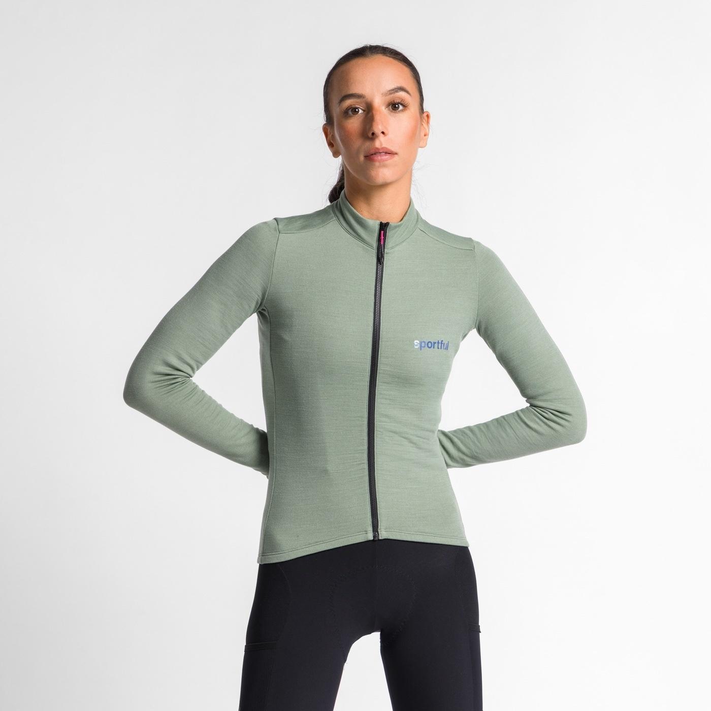 Supergiara wool w jersey - spice green - sportful