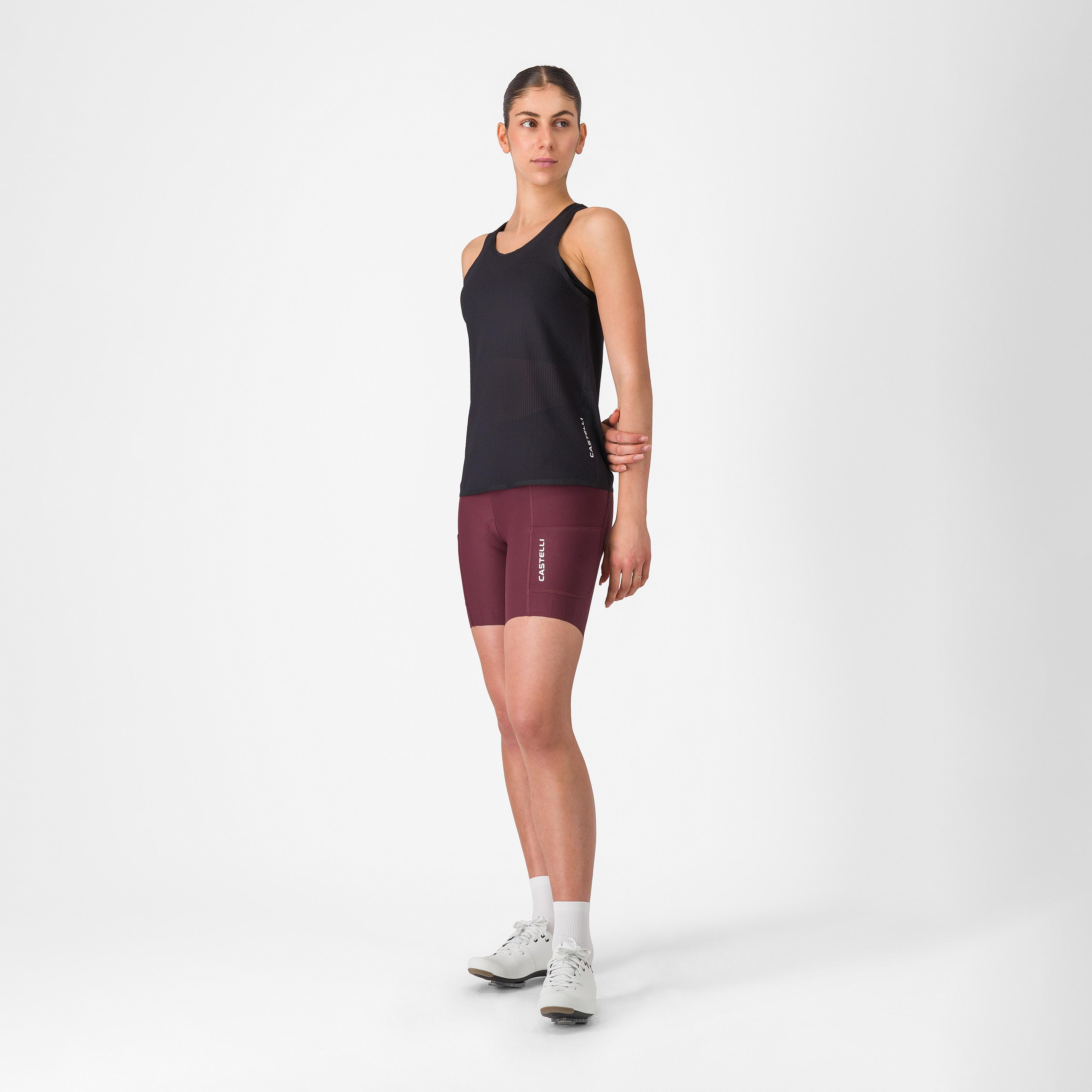 Comfort travel short - deep bordeaux - castelli