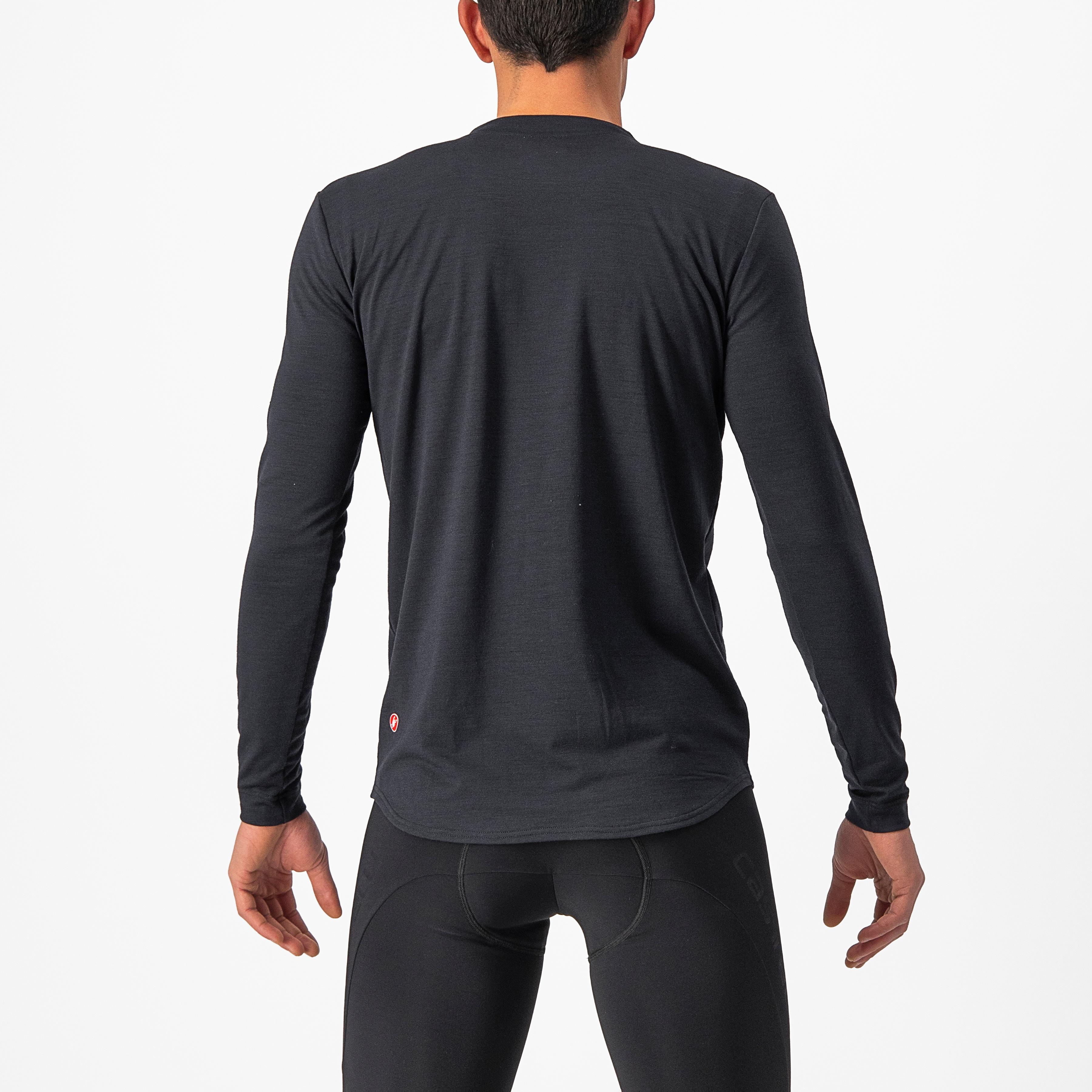 Unlimited merino long sleeve - light black/nickel gray - castelli