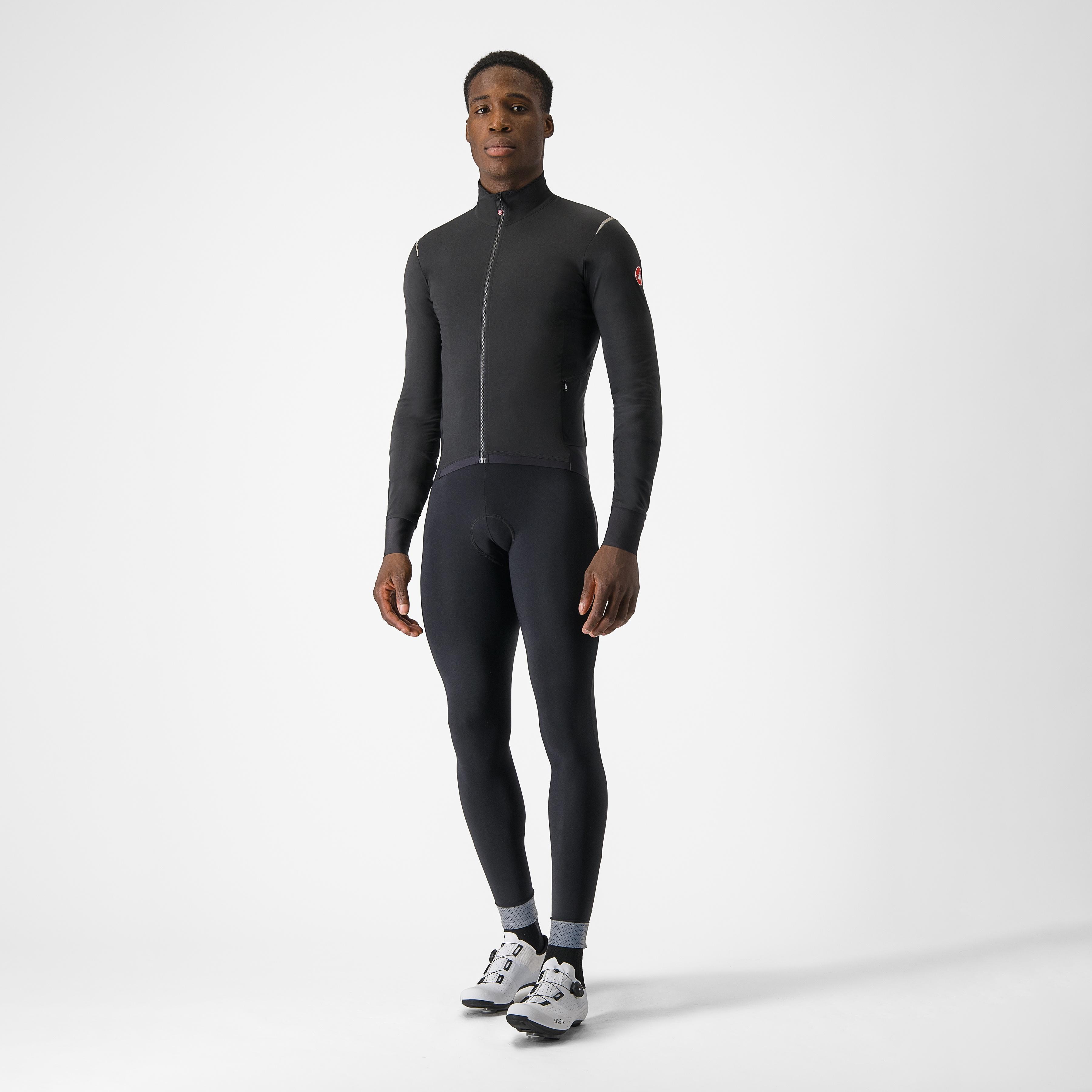 Alpha flight ros jacket - light black/silver reflex-dark - castelli
