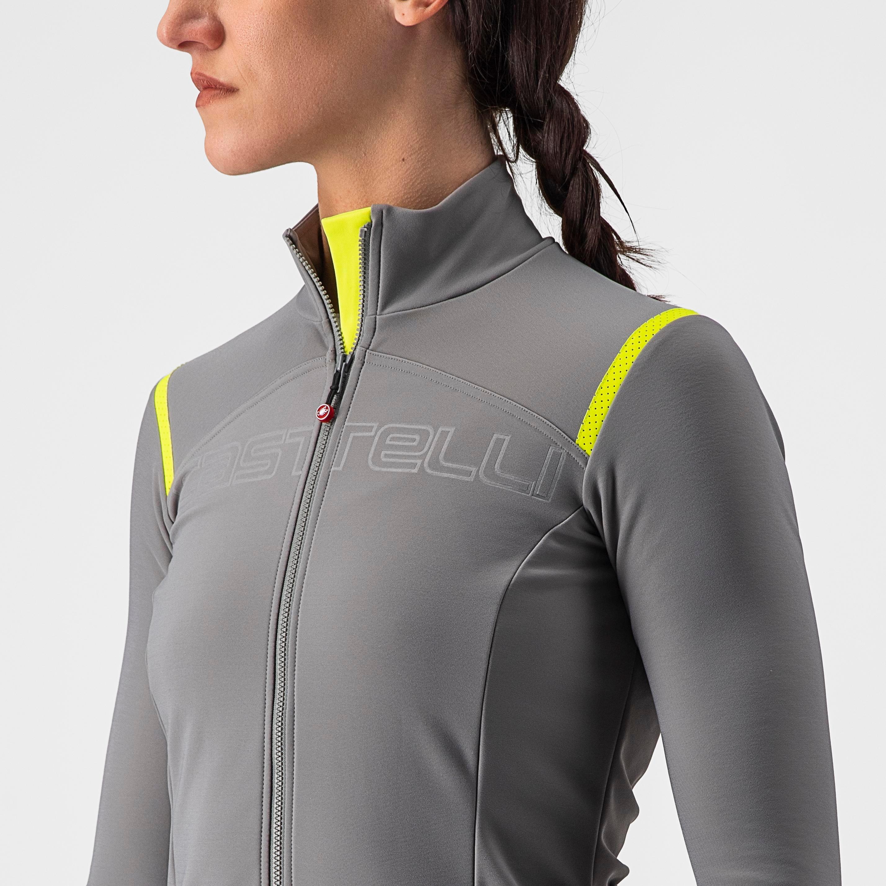 Tutto nano ros w jersey - nickel gray/yellow fluo - castelli