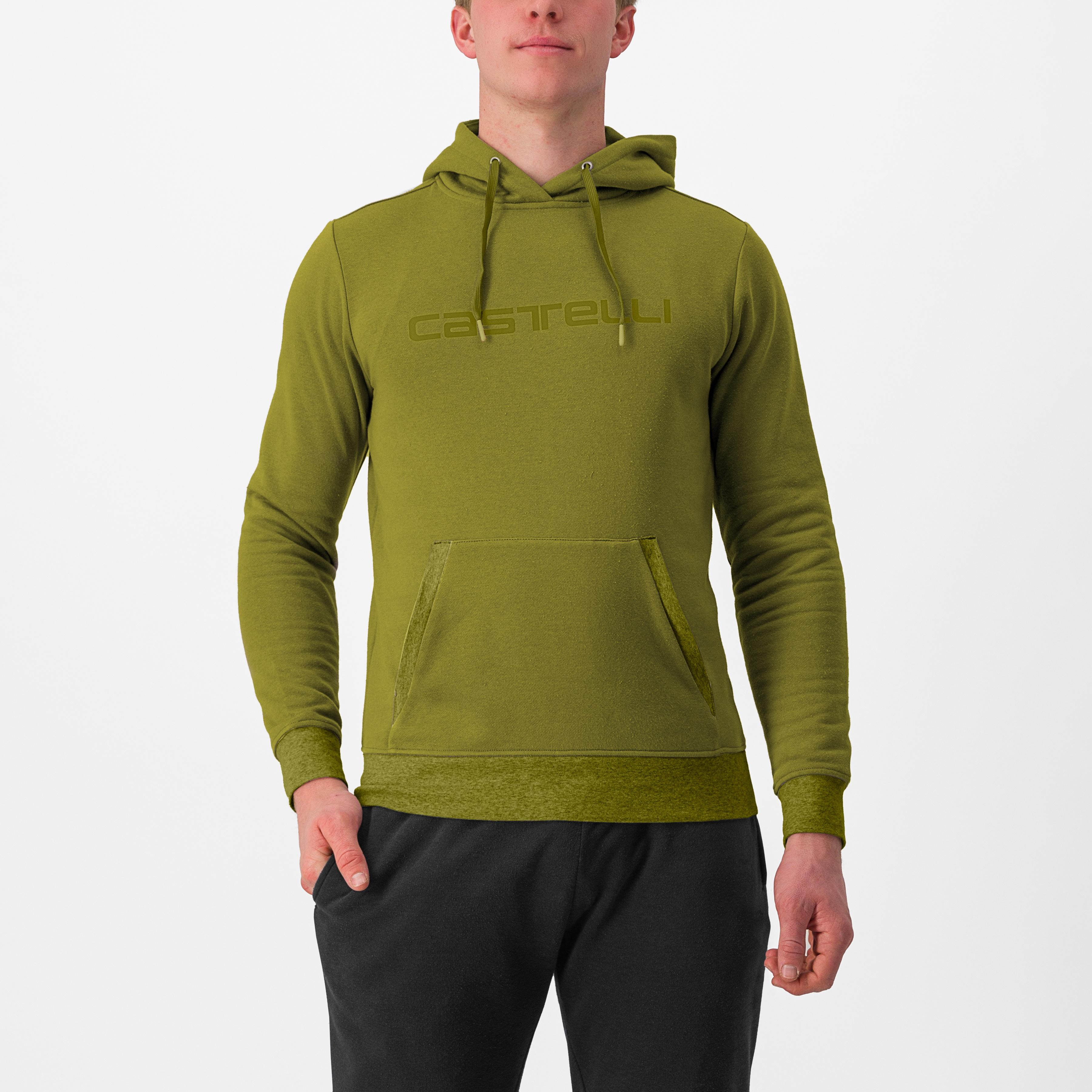 Logo hoodie - avocado green - castelli