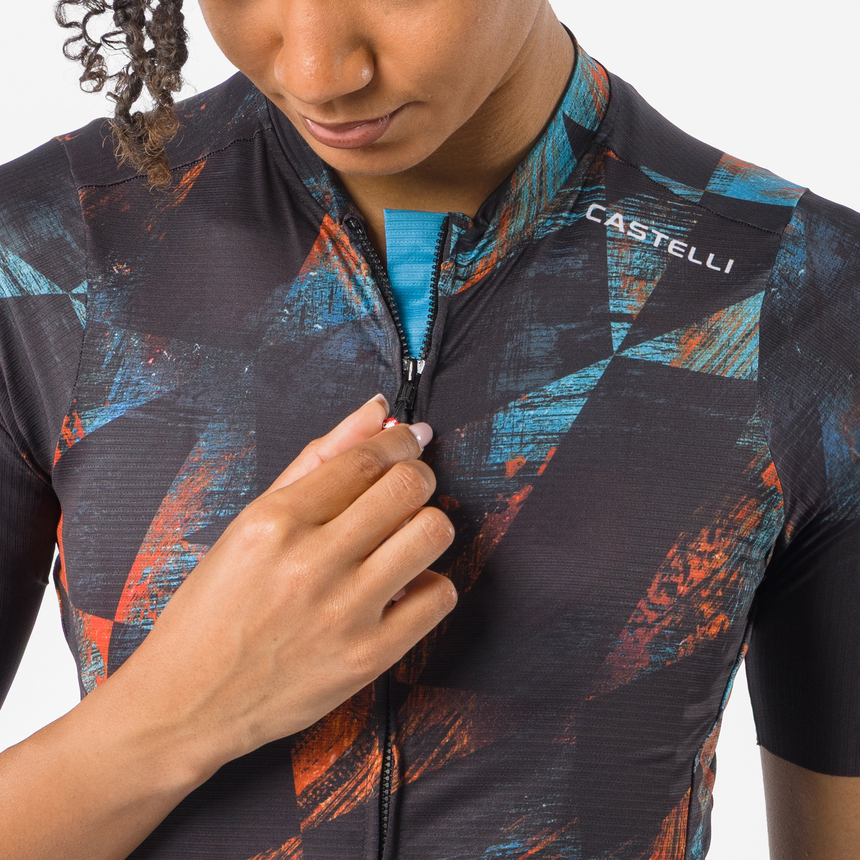 Photofinish espresso 2 w jersey limited edition - black zip - castelli