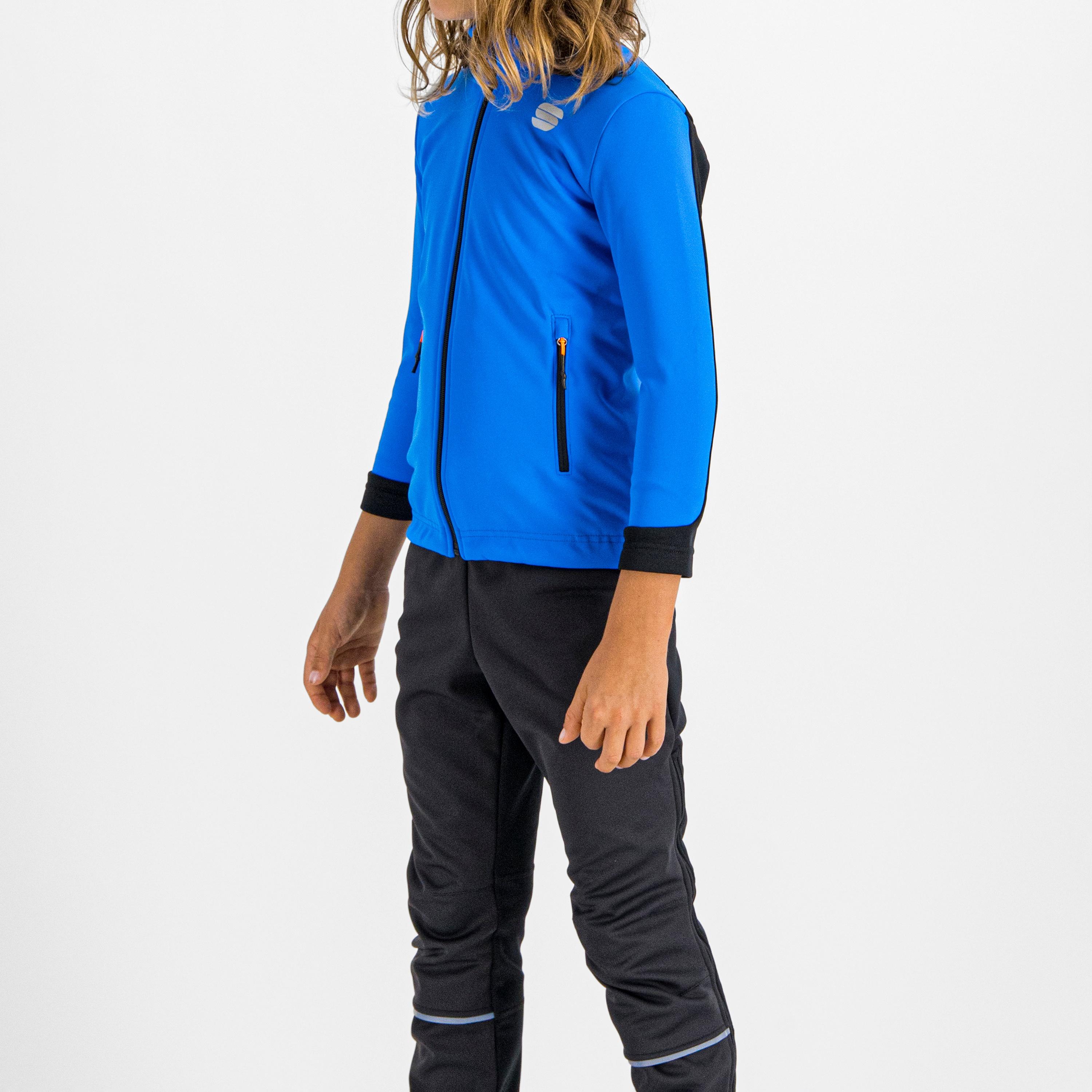Squadra kid's jacket - brilliant blue/black - sportful
