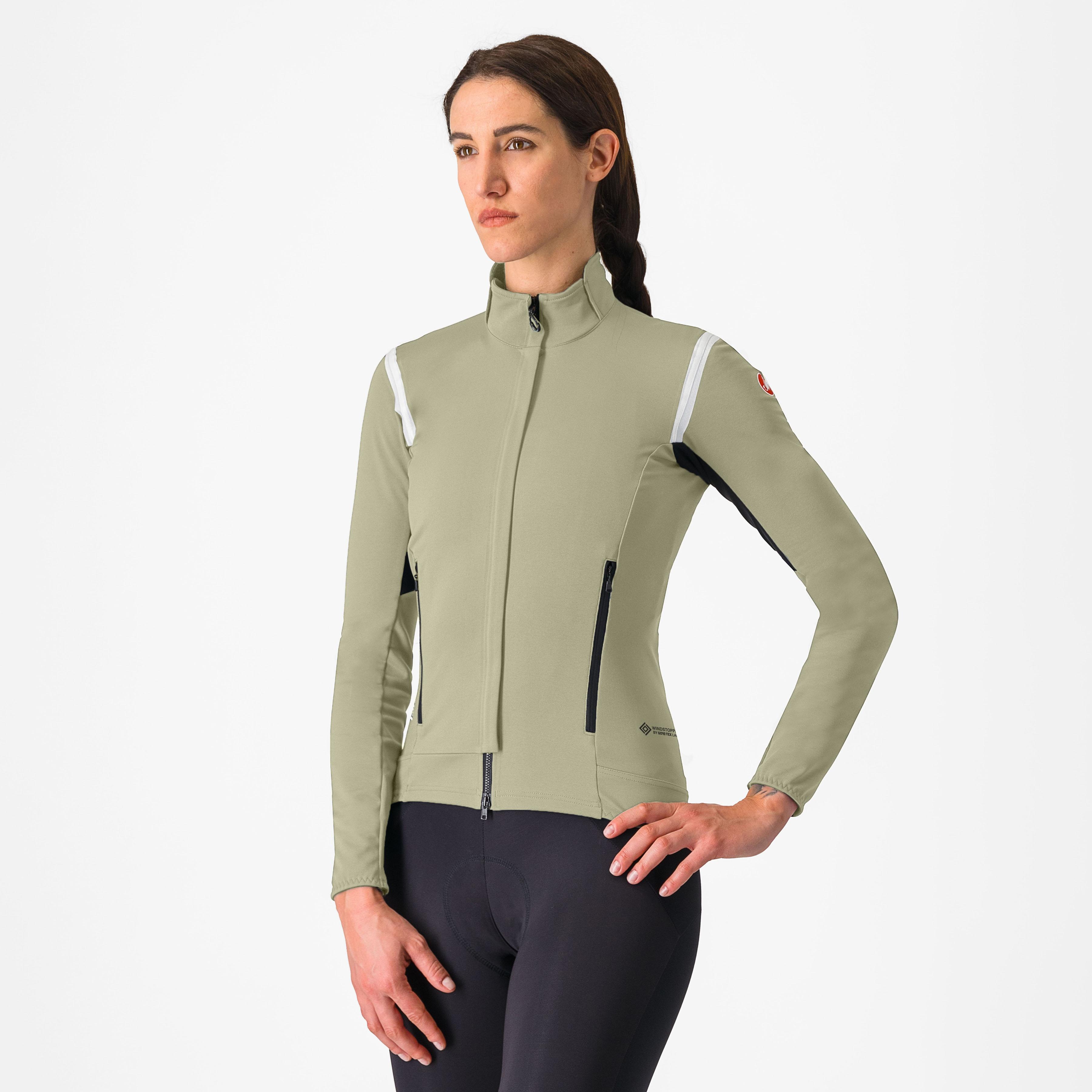 Perfetto ros 2 w jacket - green tea/chalk - castelli