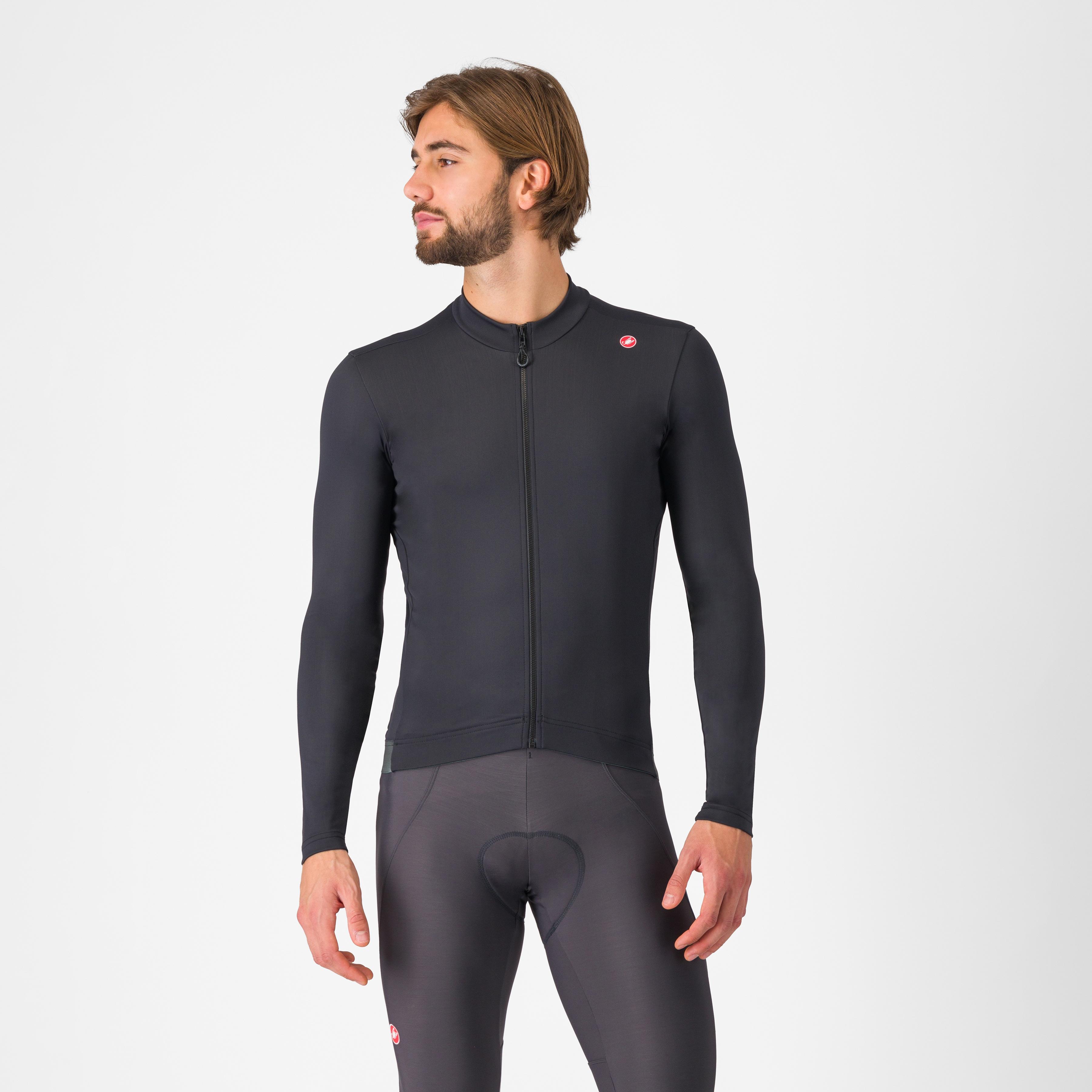 Espresso thermal jersey - light black - castelli