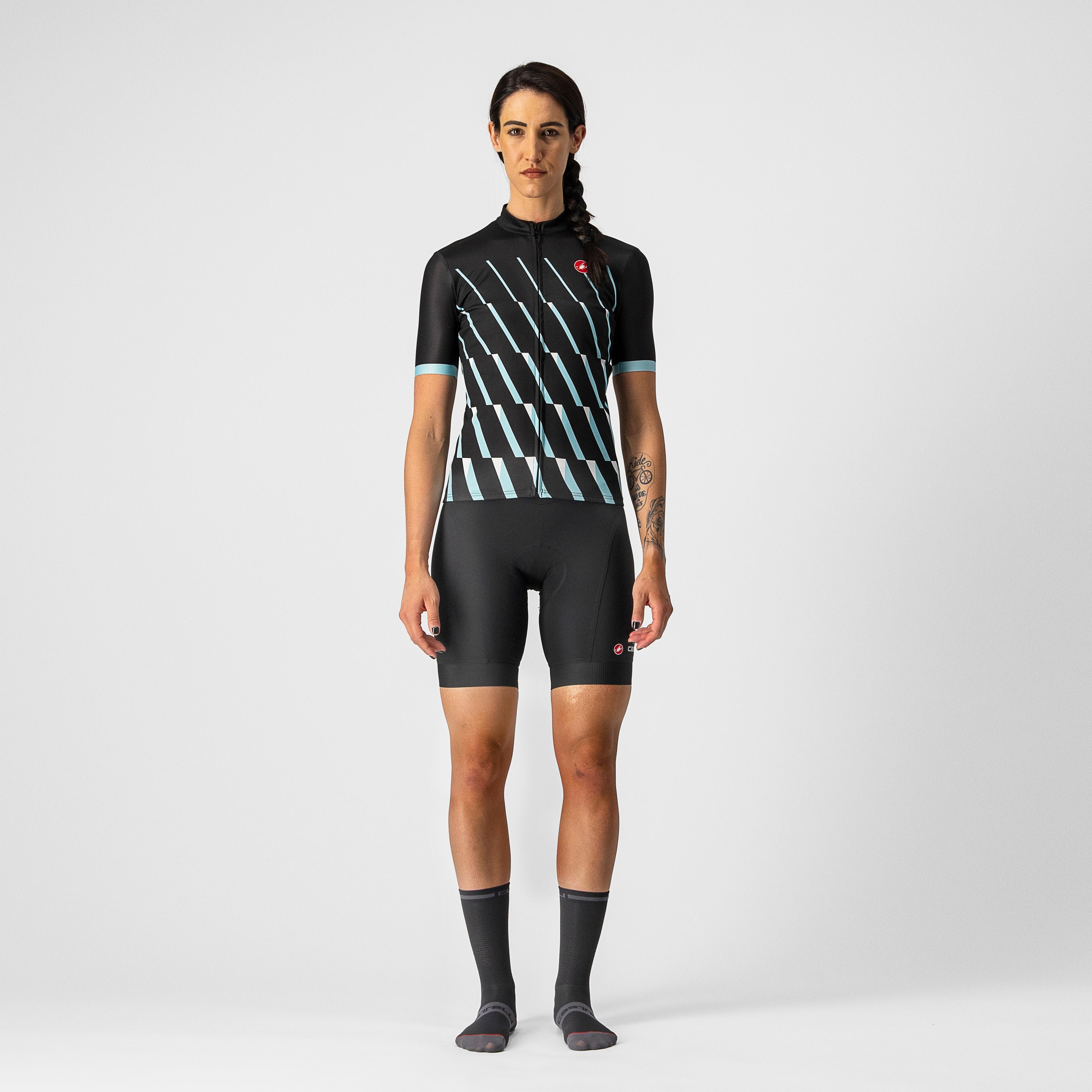 Pendio jersey - light black/sky light-white - castelli