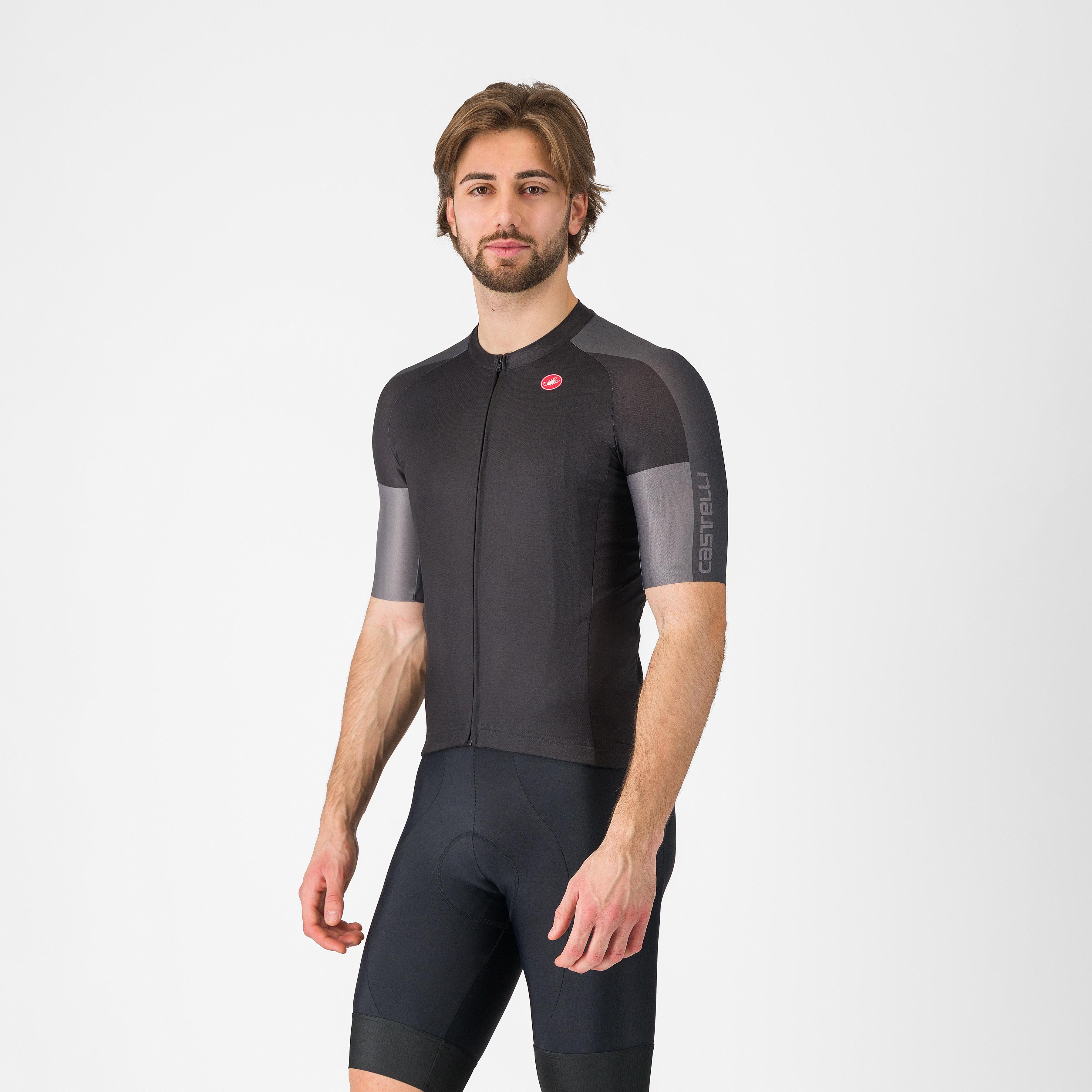 Entrata 6 jersey - light black/dark gray-smoky gr - castelli