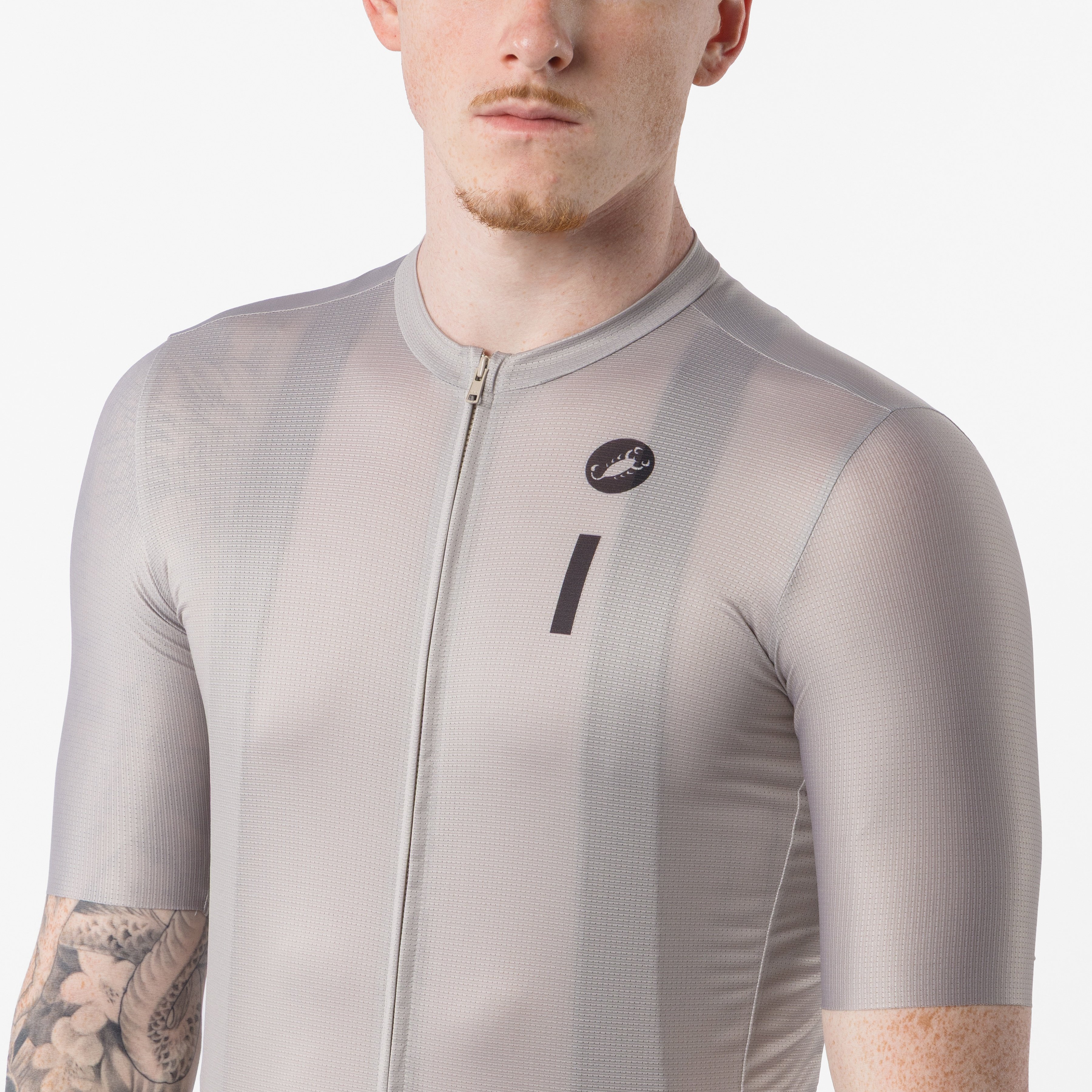 Drittone logo jersey - clay/belgian blue - castelli