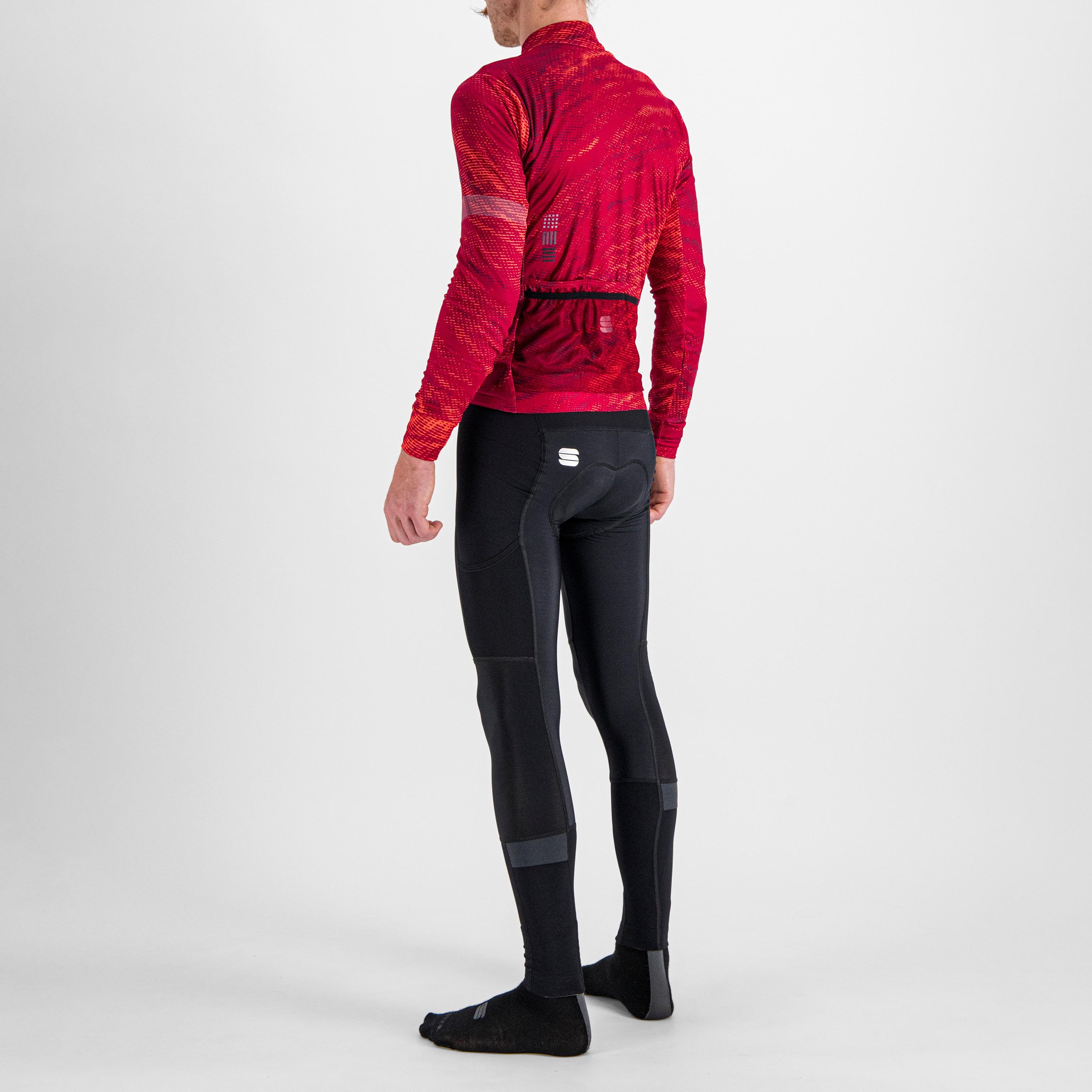 Cliff supergiara thermal jersey - red rumba pompelmo red wine - sportful