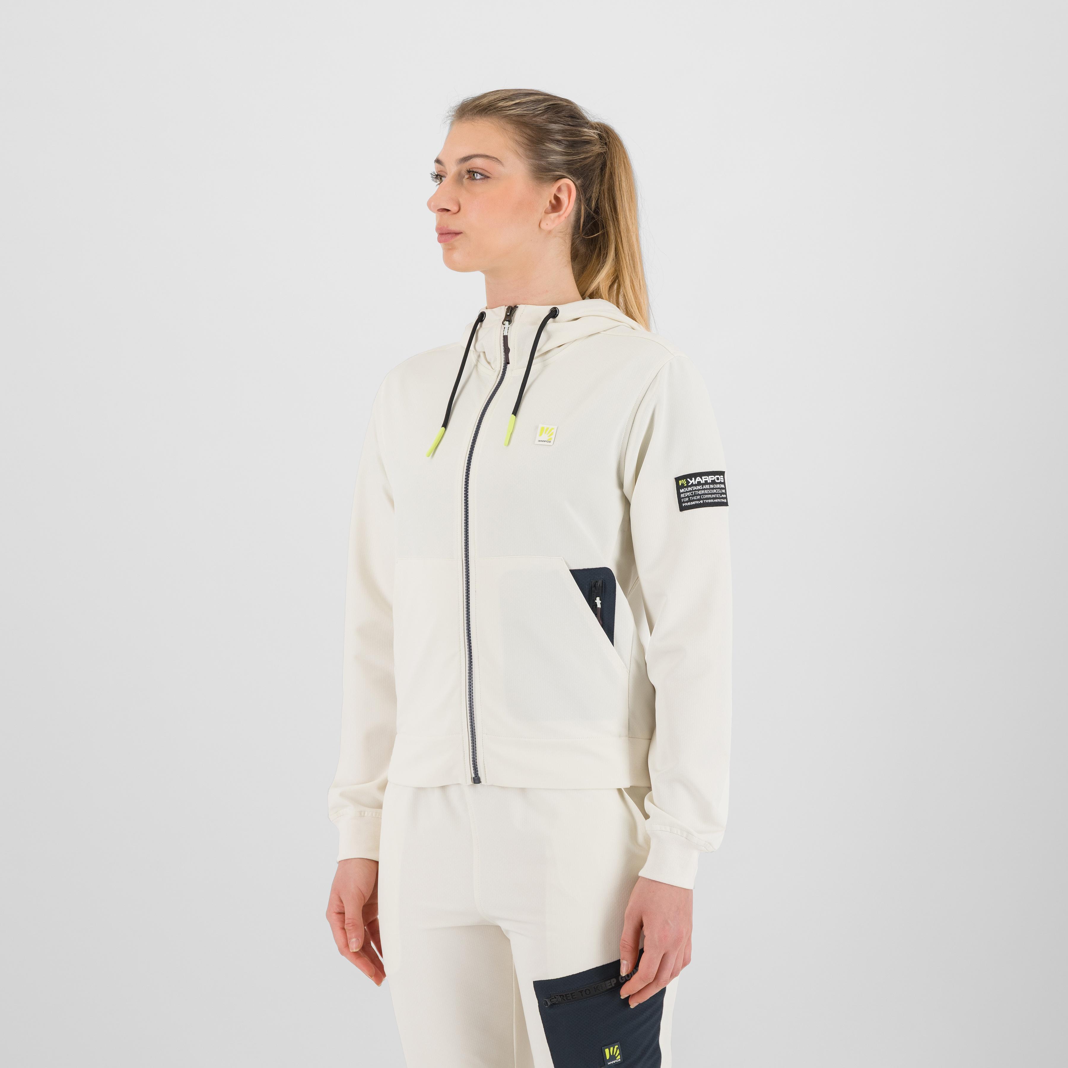 Easylife w hoodie full-zip fleece - pristine - karpos
