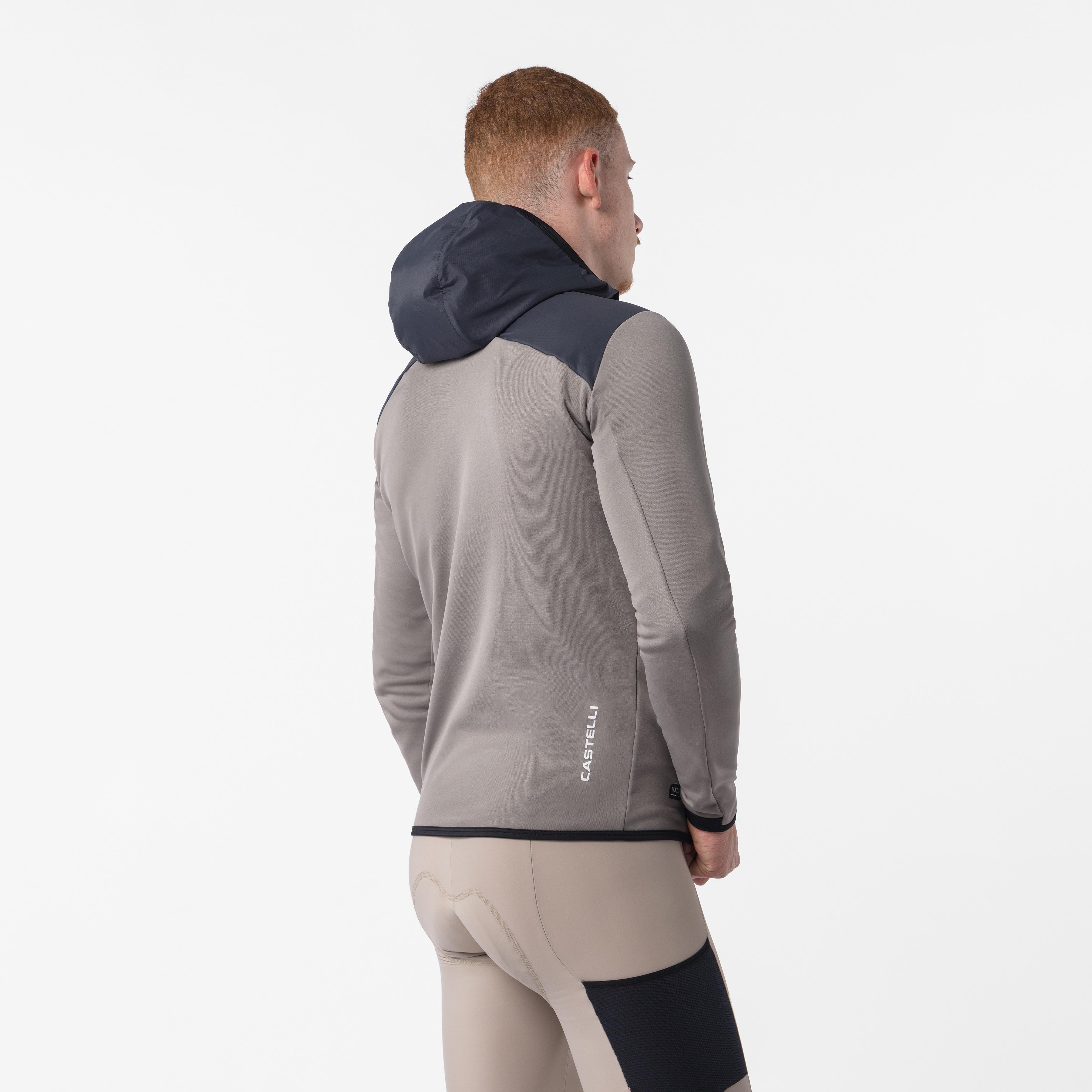 Unltd roam hoodie - nickel gray/dark gray - castelli