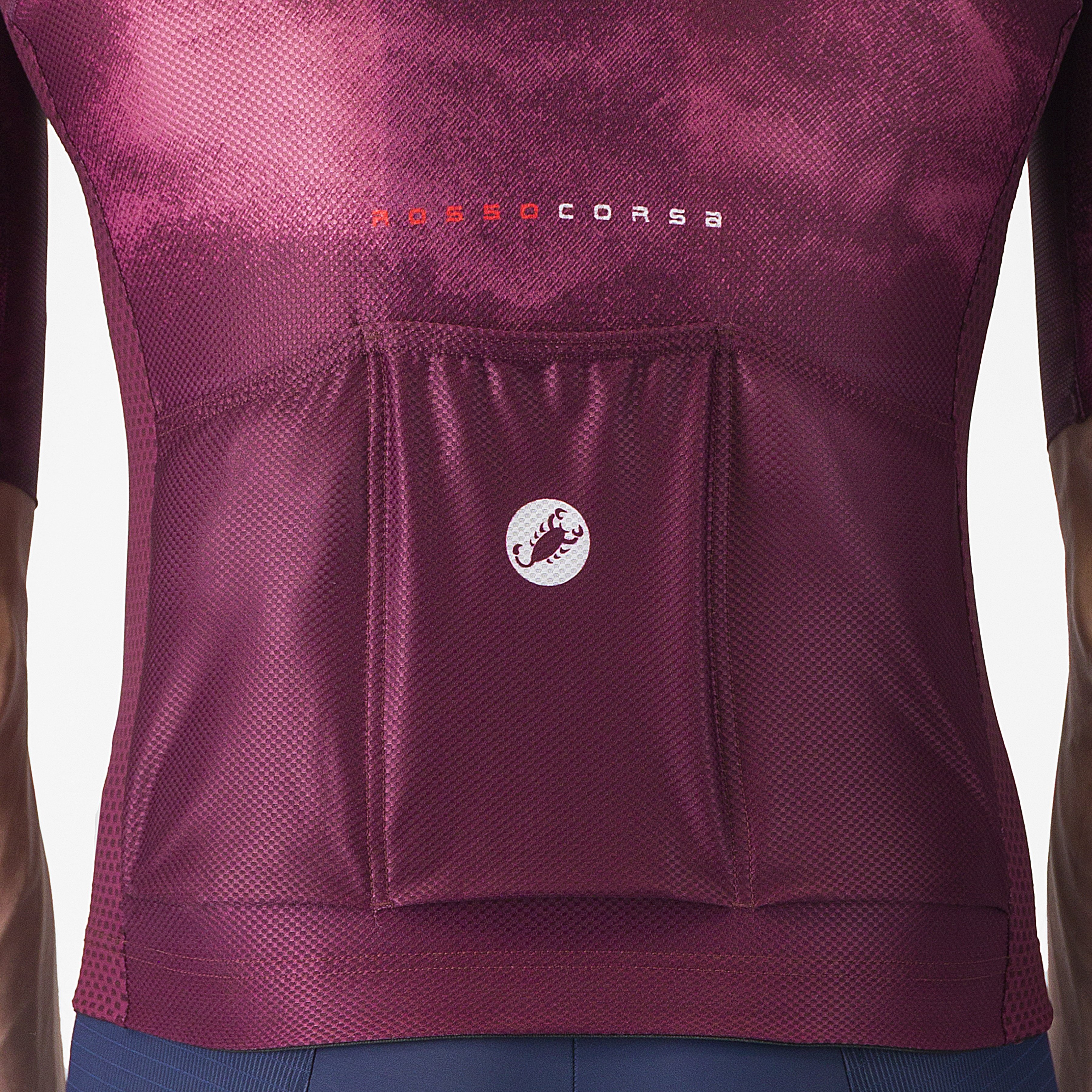 Climber's a/c jersey - deep bordeaux/white - castelli