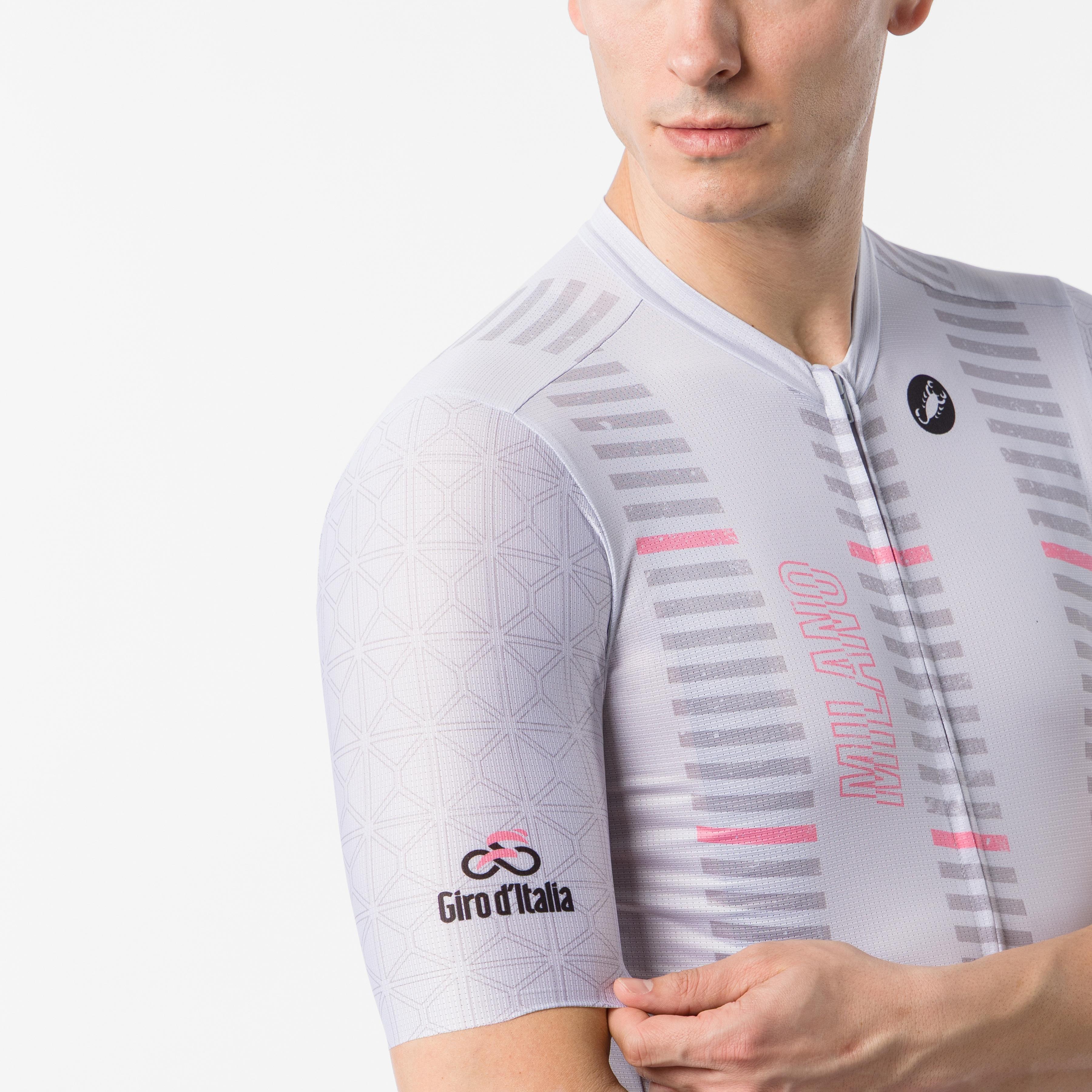 #giro109 milan jersey - silver gray/rosa giro - castelli