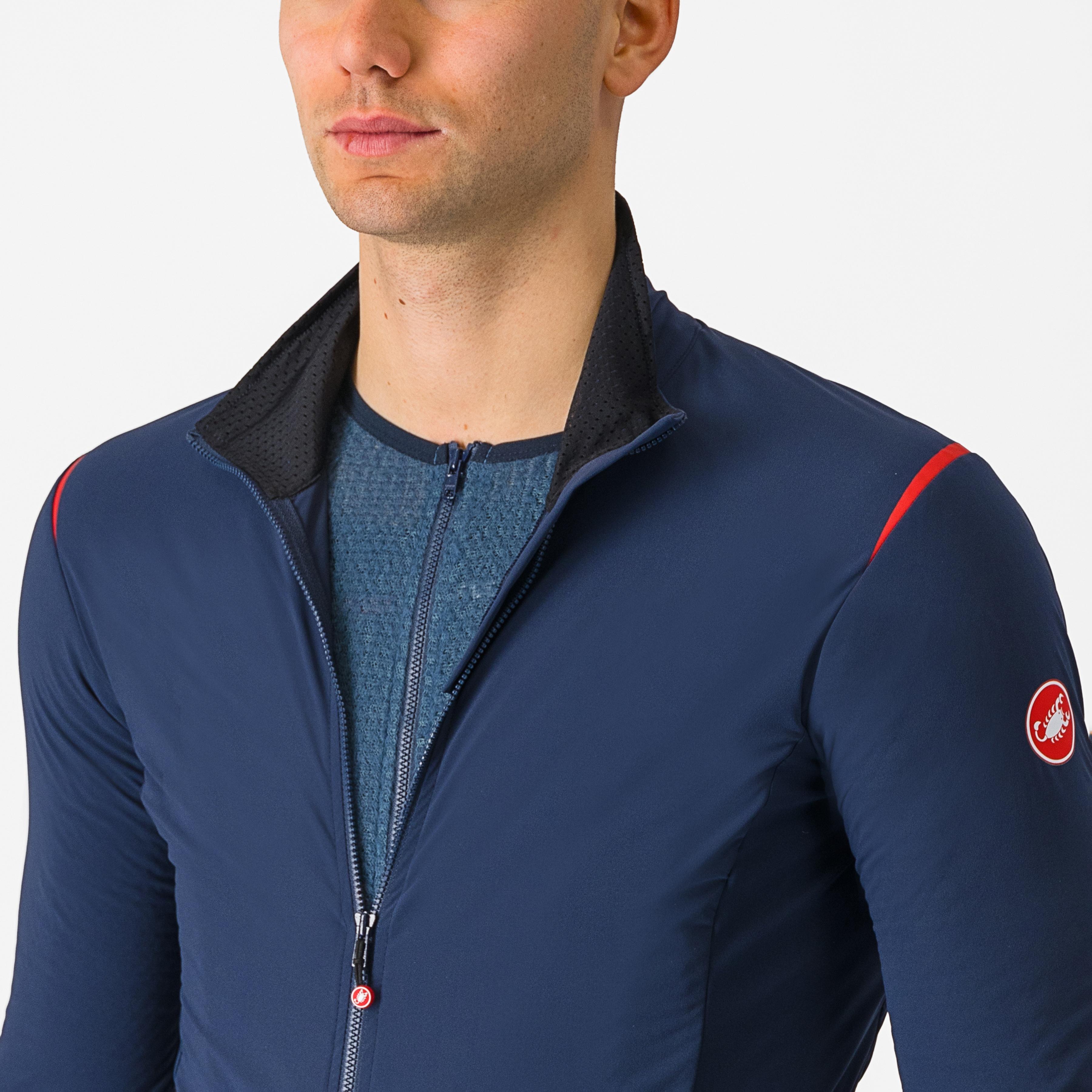 Alpha flight ros jacket - belgian blue/pompeian red-rock - castelli