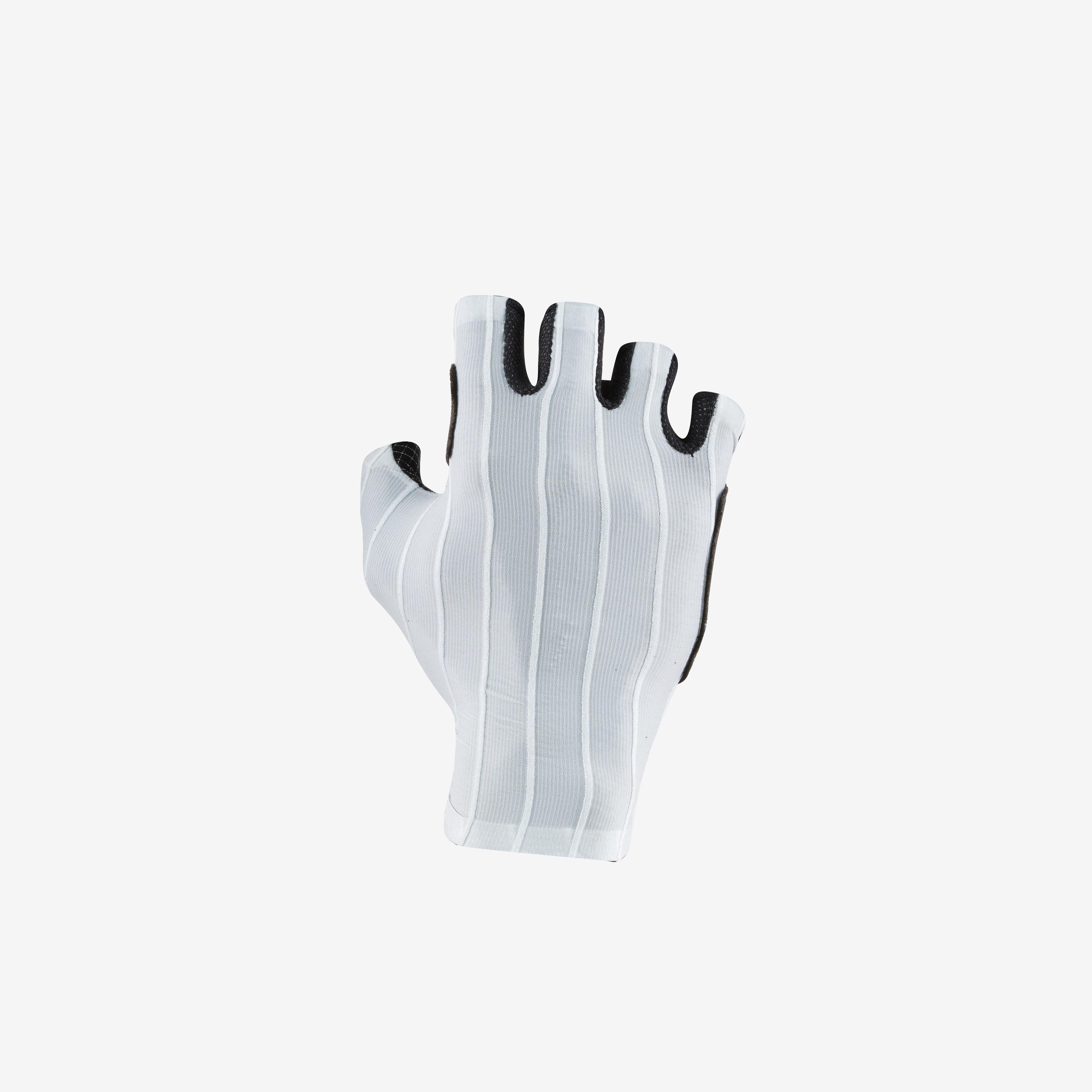Rosso corsa pro glove - silver gray - castelli