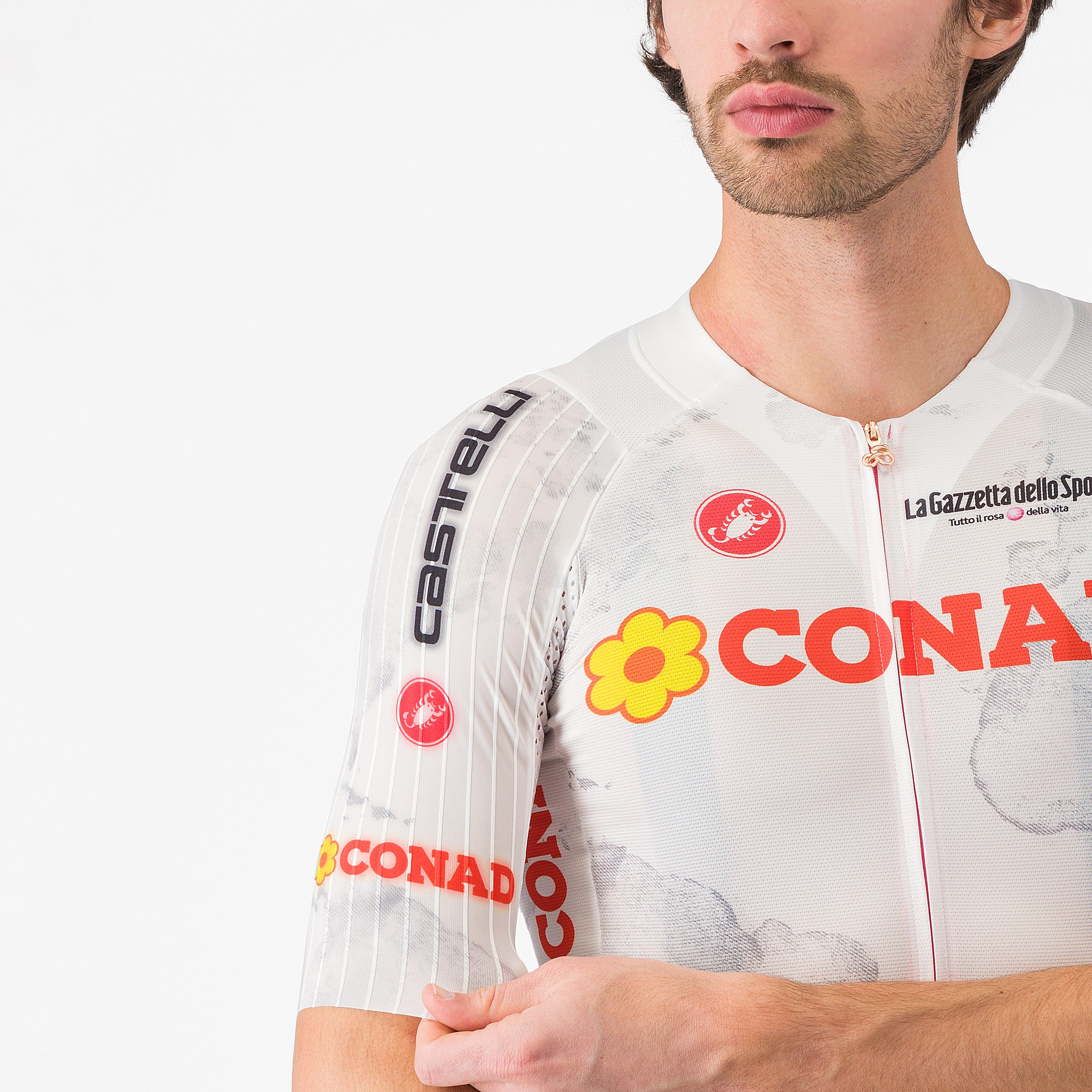 #giro108 race 8s jersey - bianco - castelli