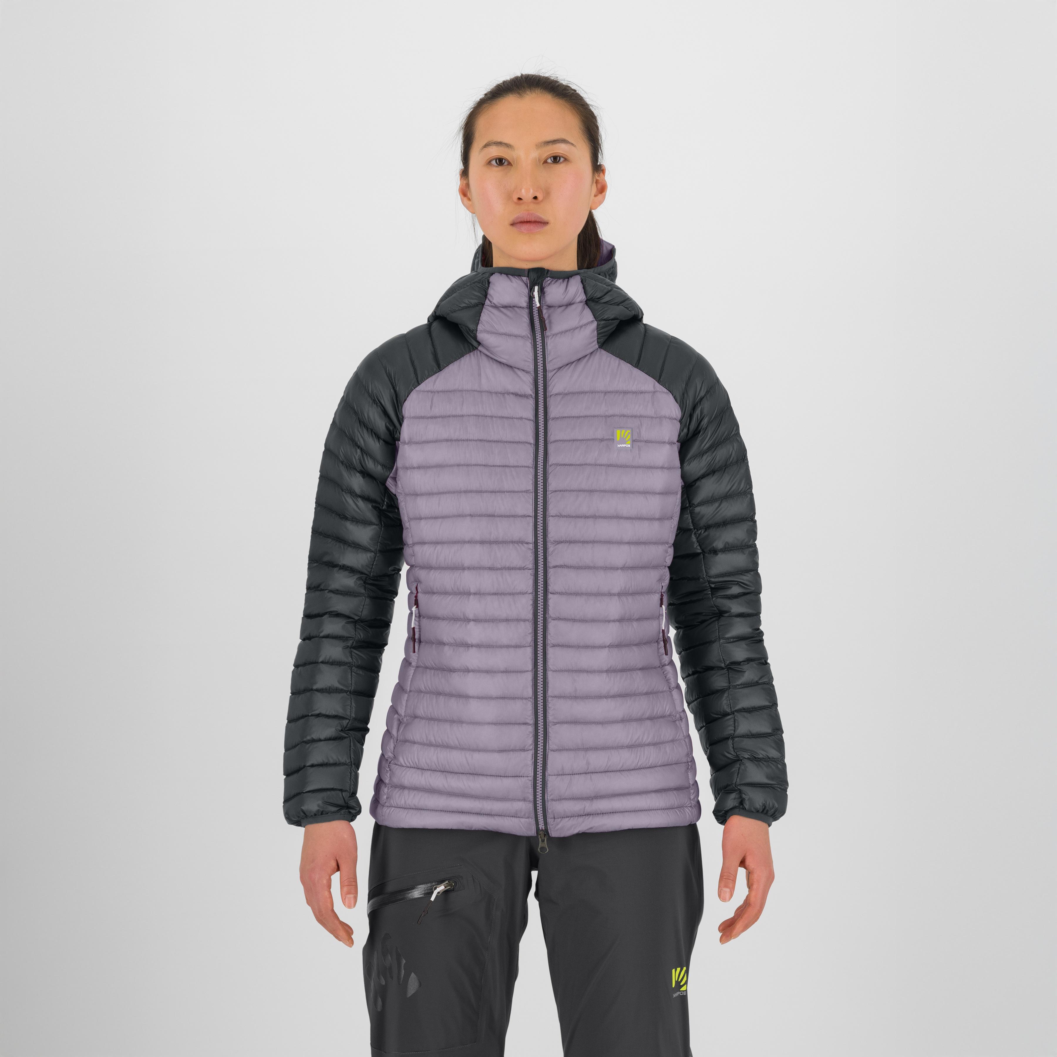 Alagna down w jacket - lavender/woodl.gray - karpos