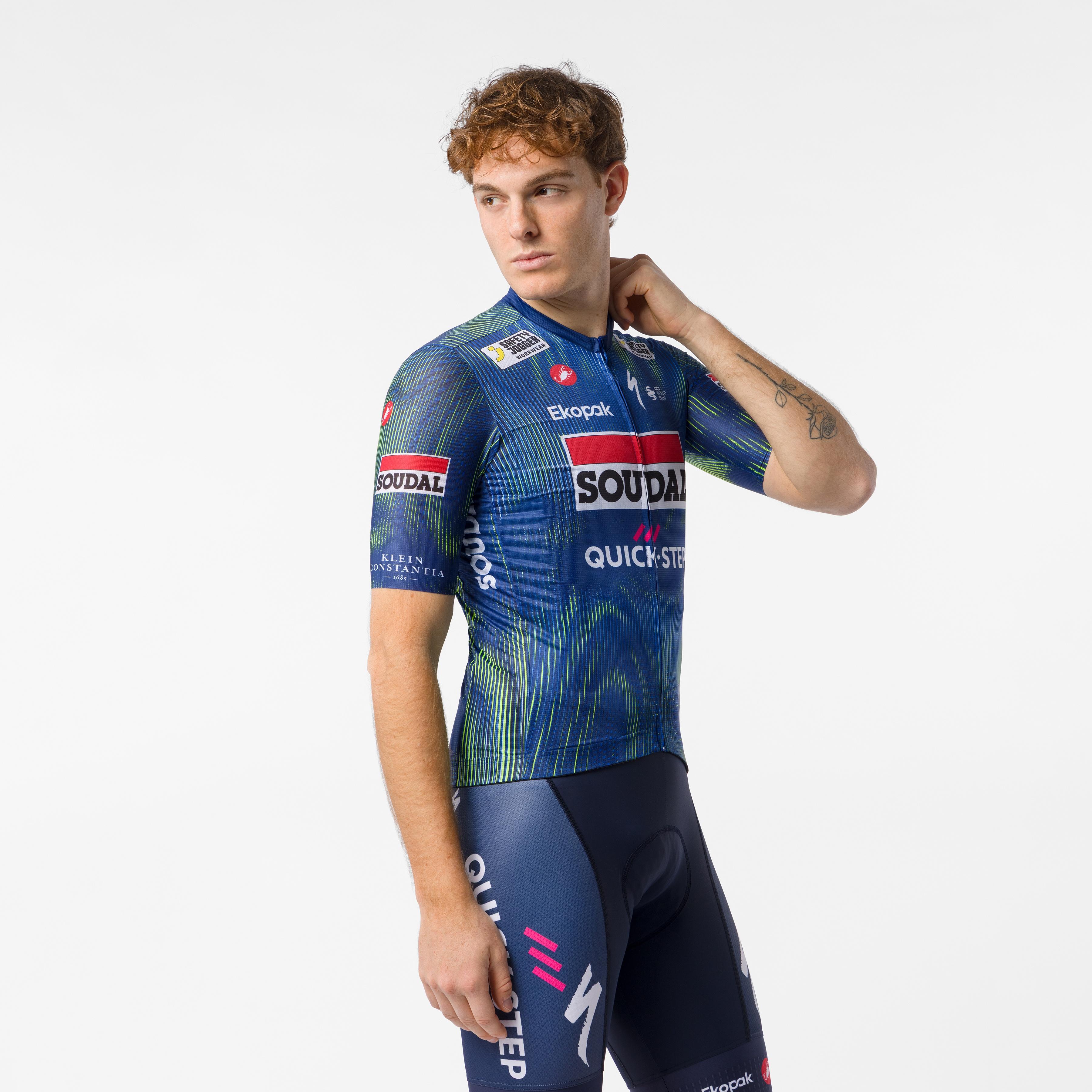 Competizione 4 jersey - blue/electric lime - castelli