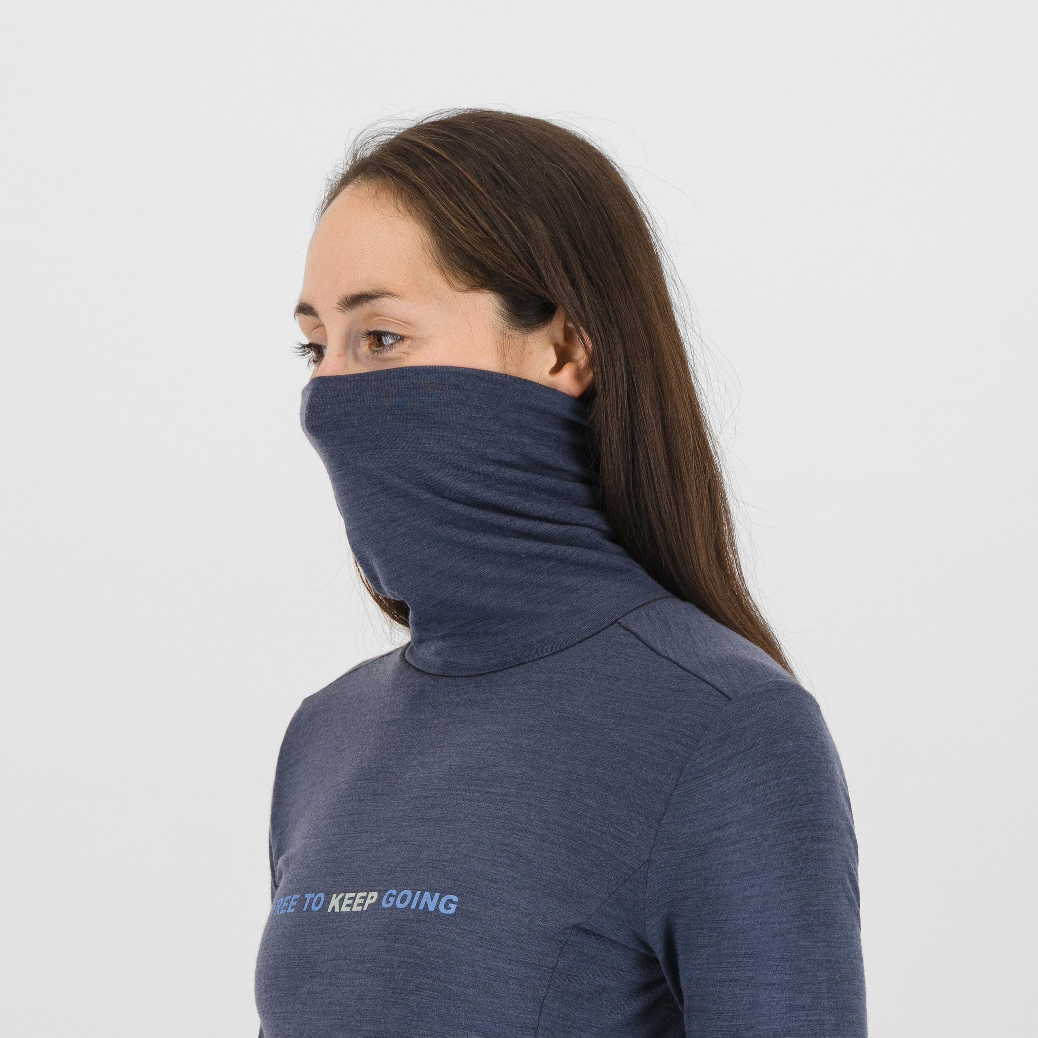Coppolo merino w high neck ls - ombre blue - karpos