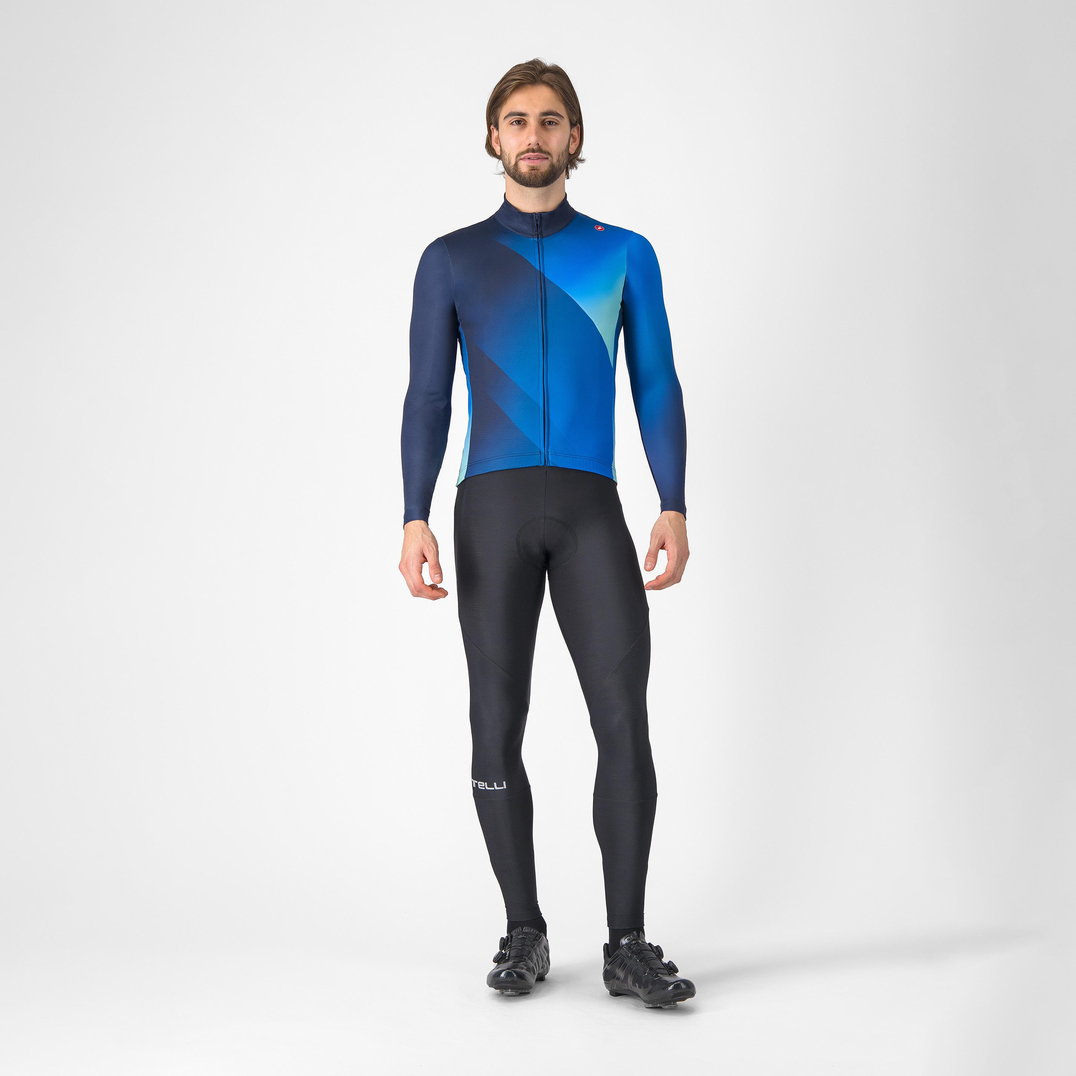 Amplify thermal jersey - belgian blue/azzurro italia-po - castelli