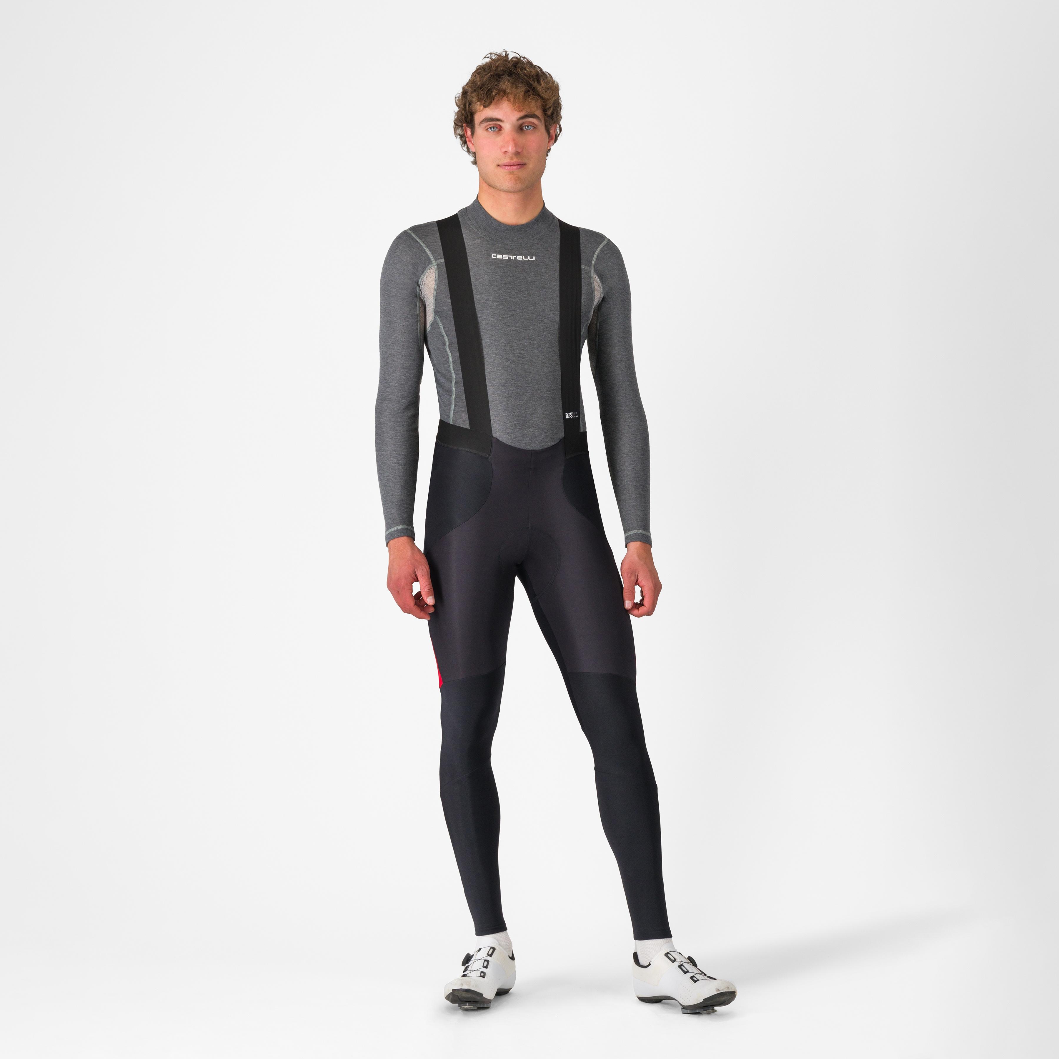 Sorpasso ros bibtight - black red - castelli