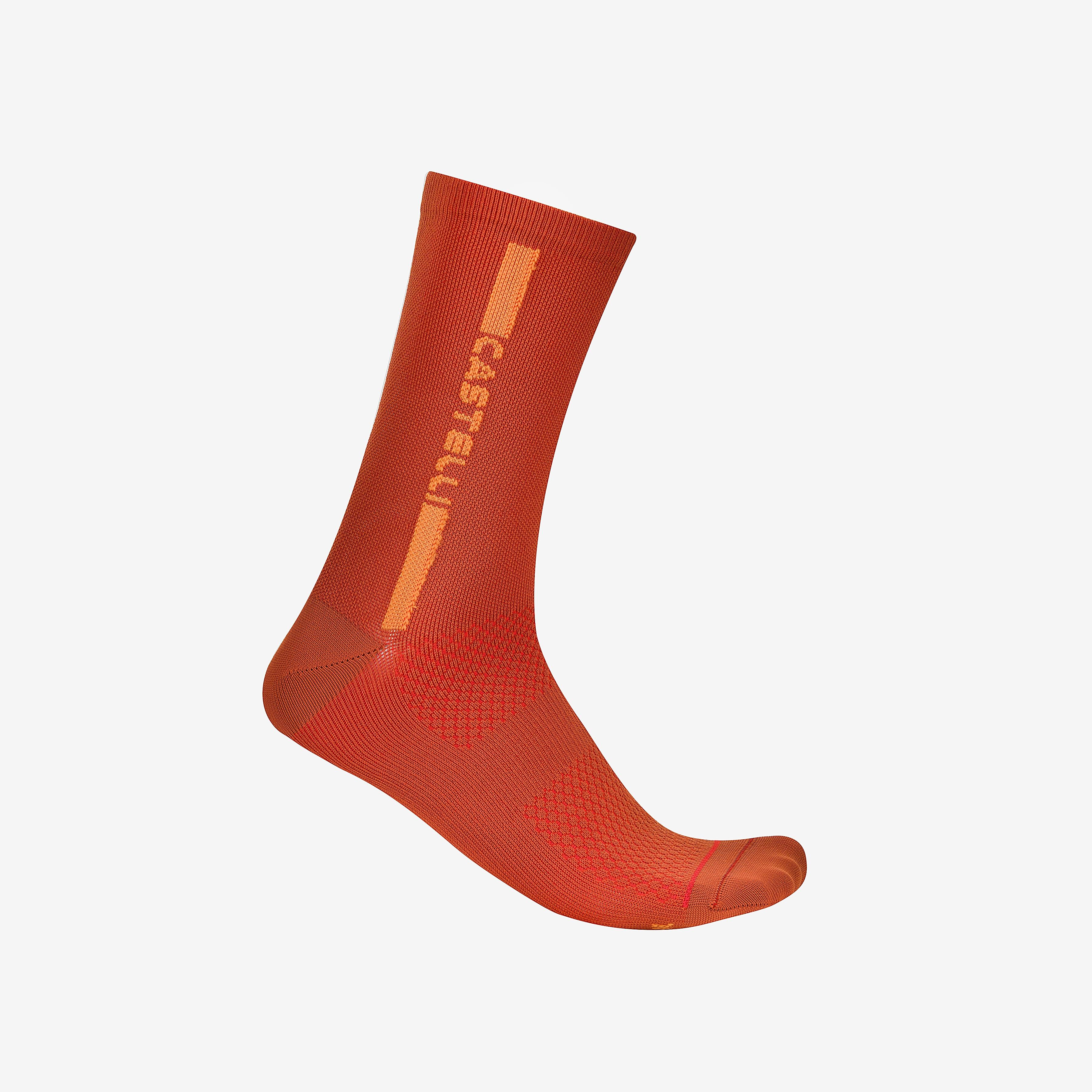Linea logo 15 sock - paprika/mango mojito - castelli