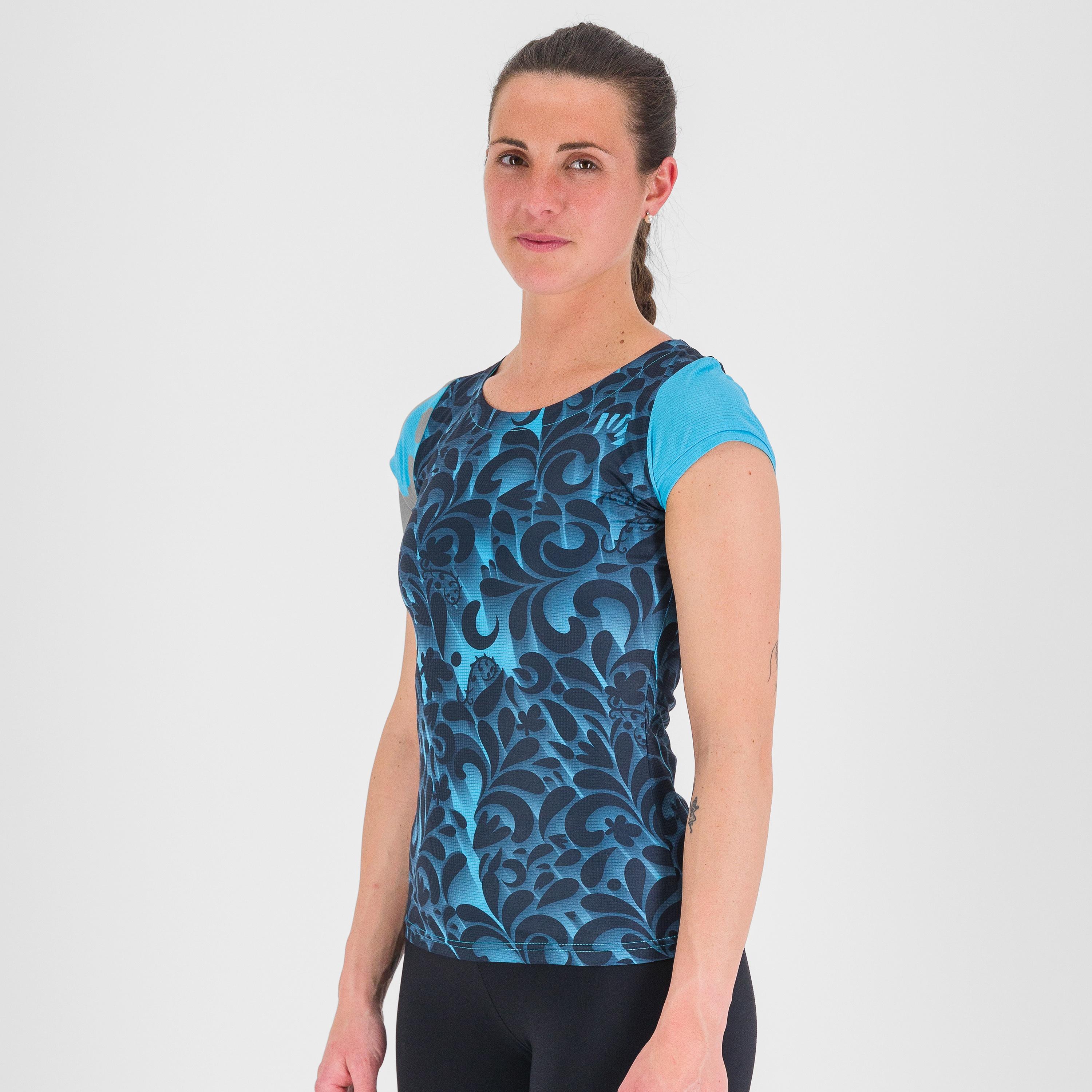 Loma print w jersey - blue atoll/sky captain - karpos