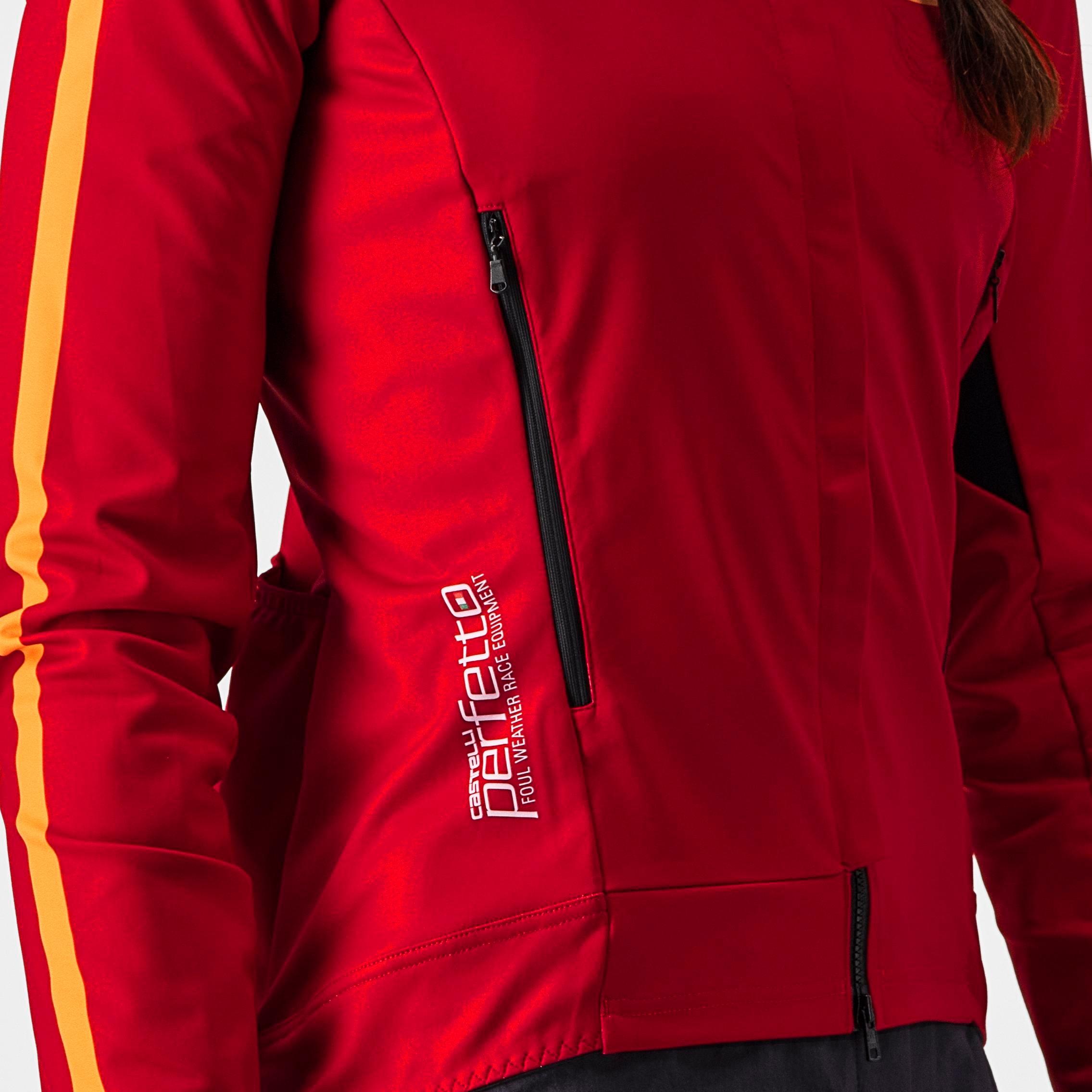 Unlimited perfetto ros 2 w jacket - dark red - castelli