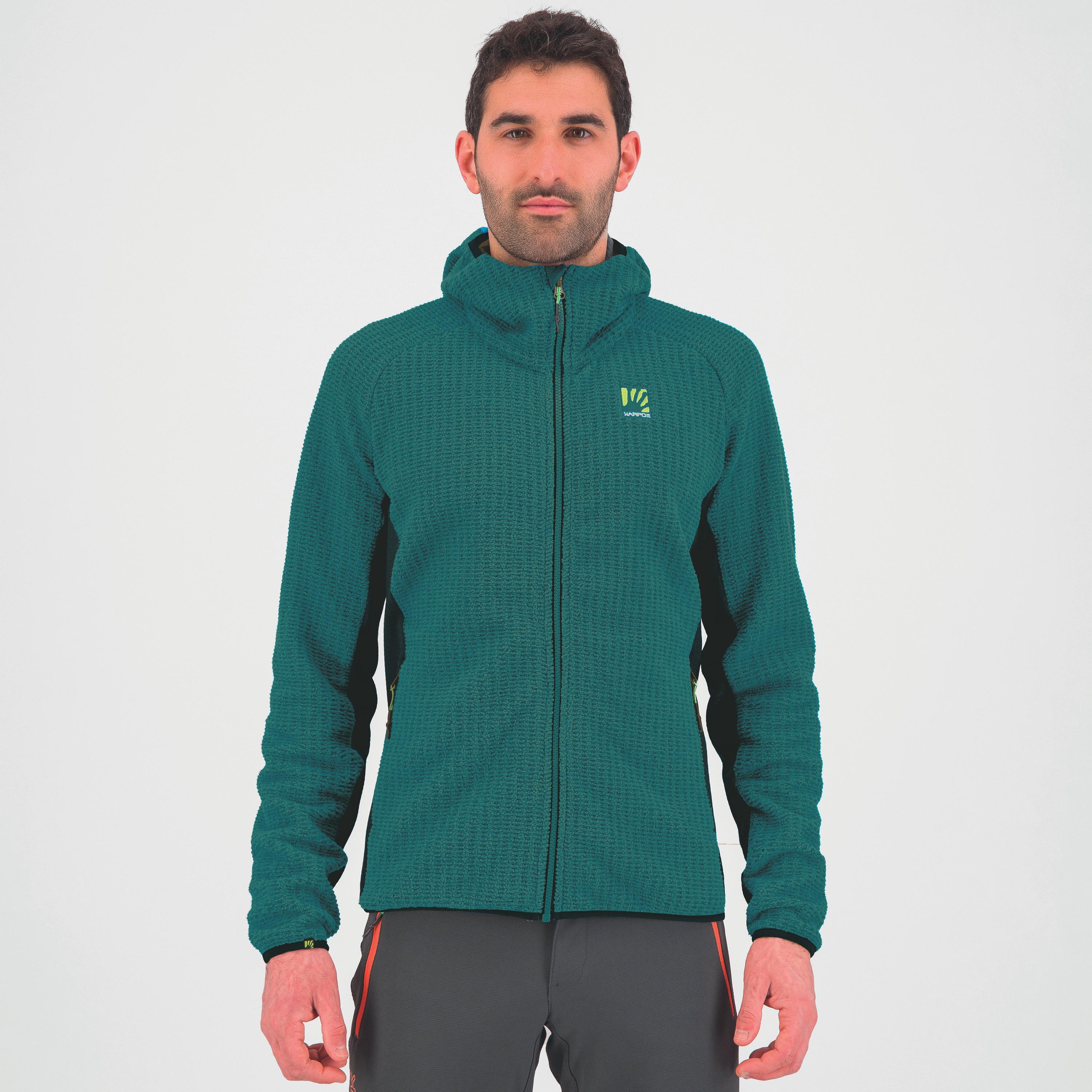 Rocchetta hoodie fleece - balsam/forest - karpos