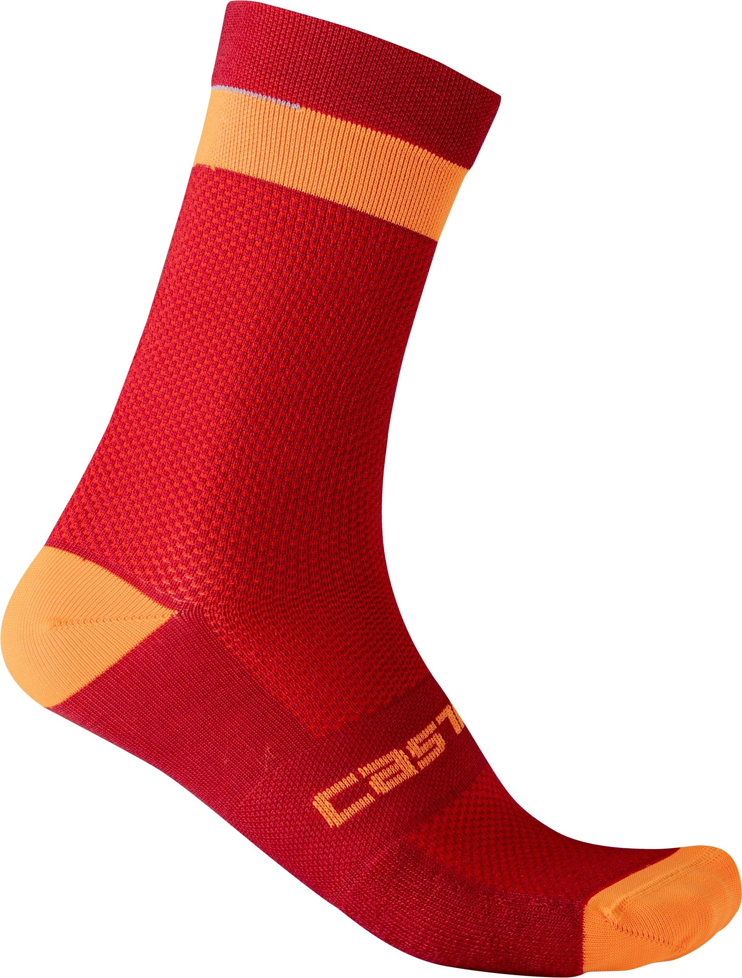 Alpha 18 sock - pro red/brilliant orange - castelli