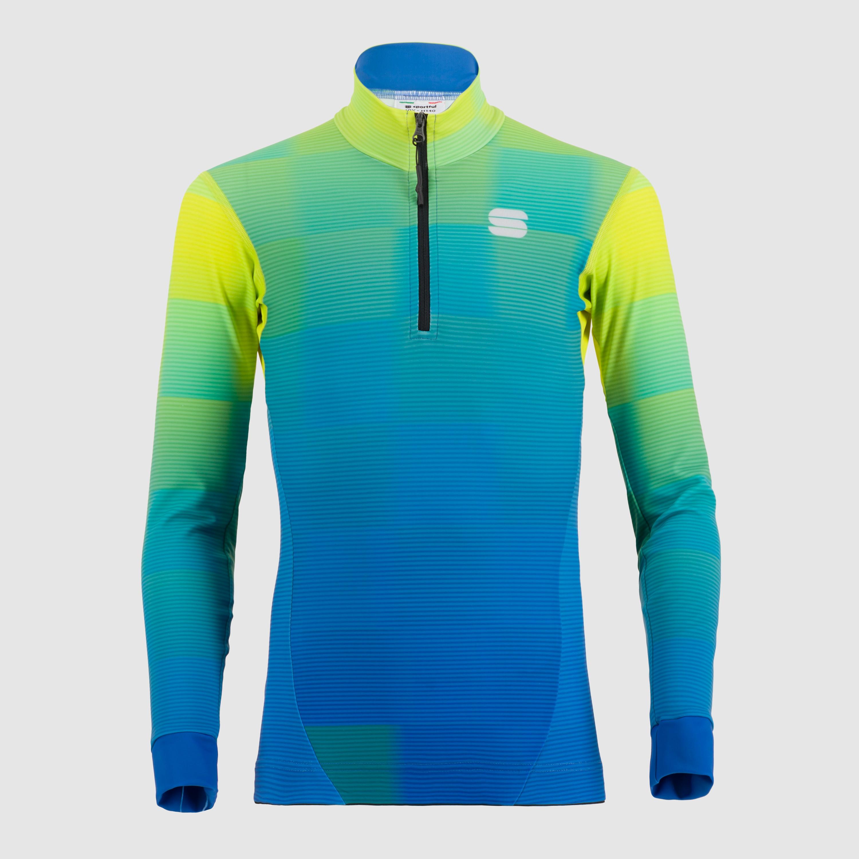 Squadra kid's jersey - blue denim/cedar - sportful