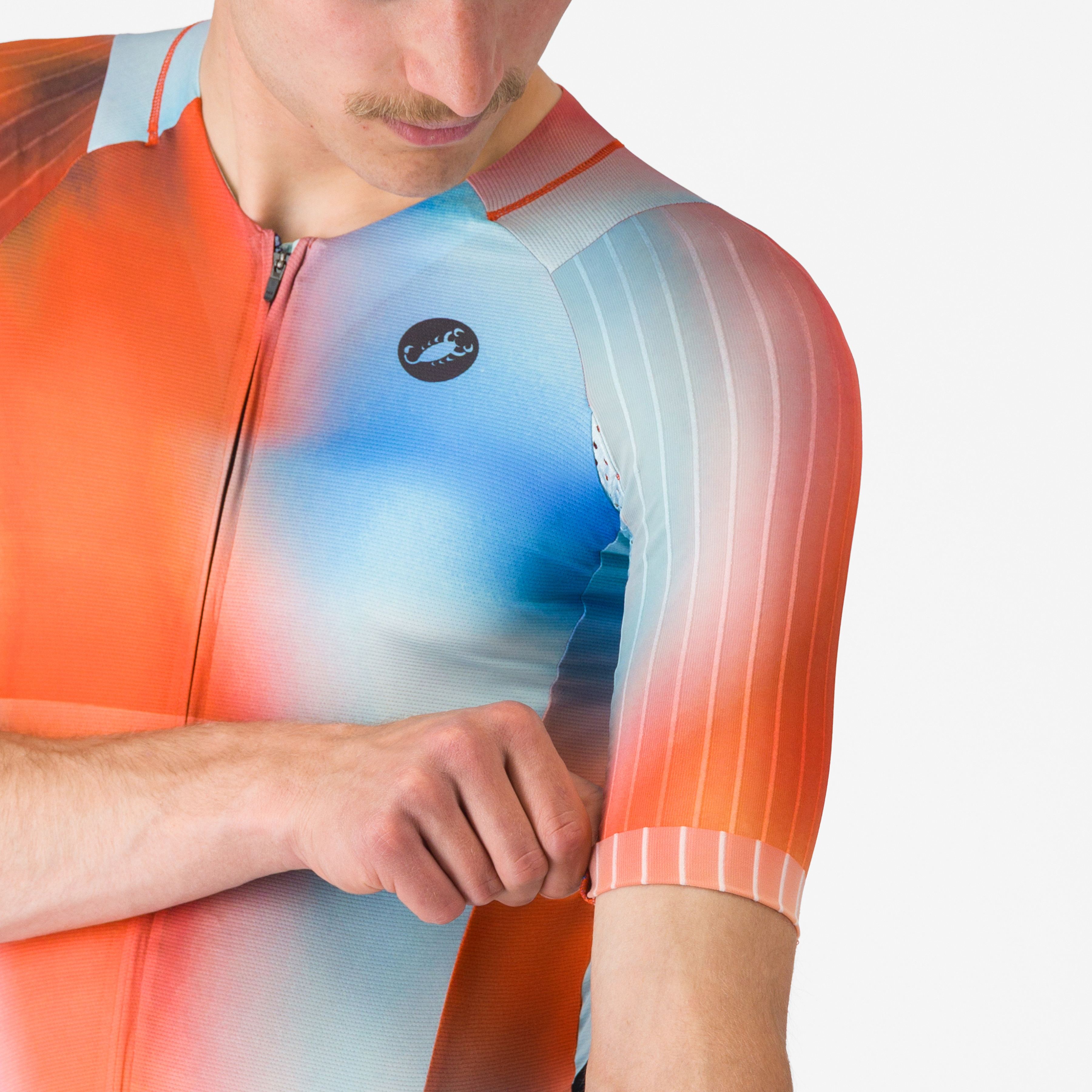 Free sanremo 3 suit short sleeve - paprika/winter sky-black - castelli