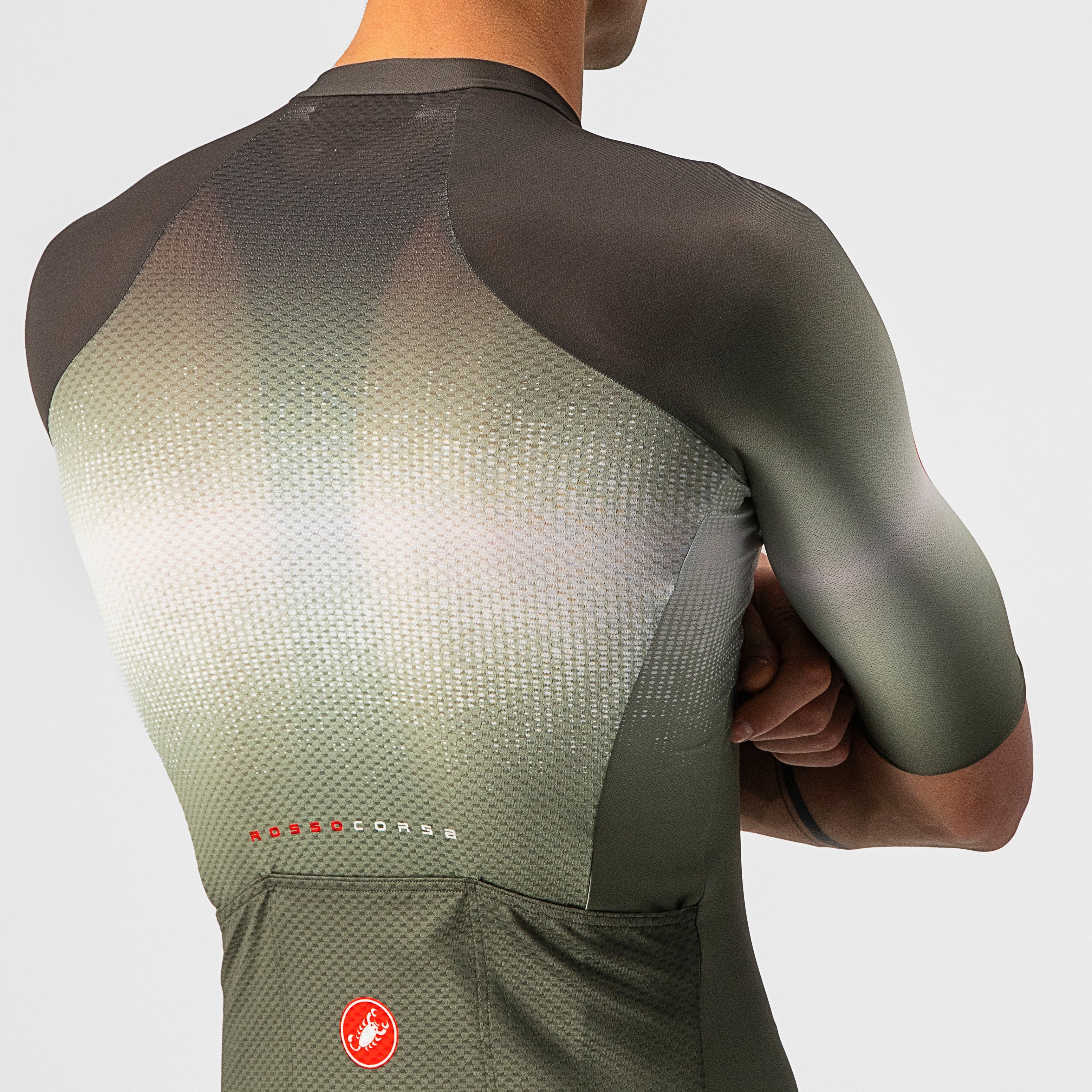 Aero race 6.0 jersey - military green/light black - castelli